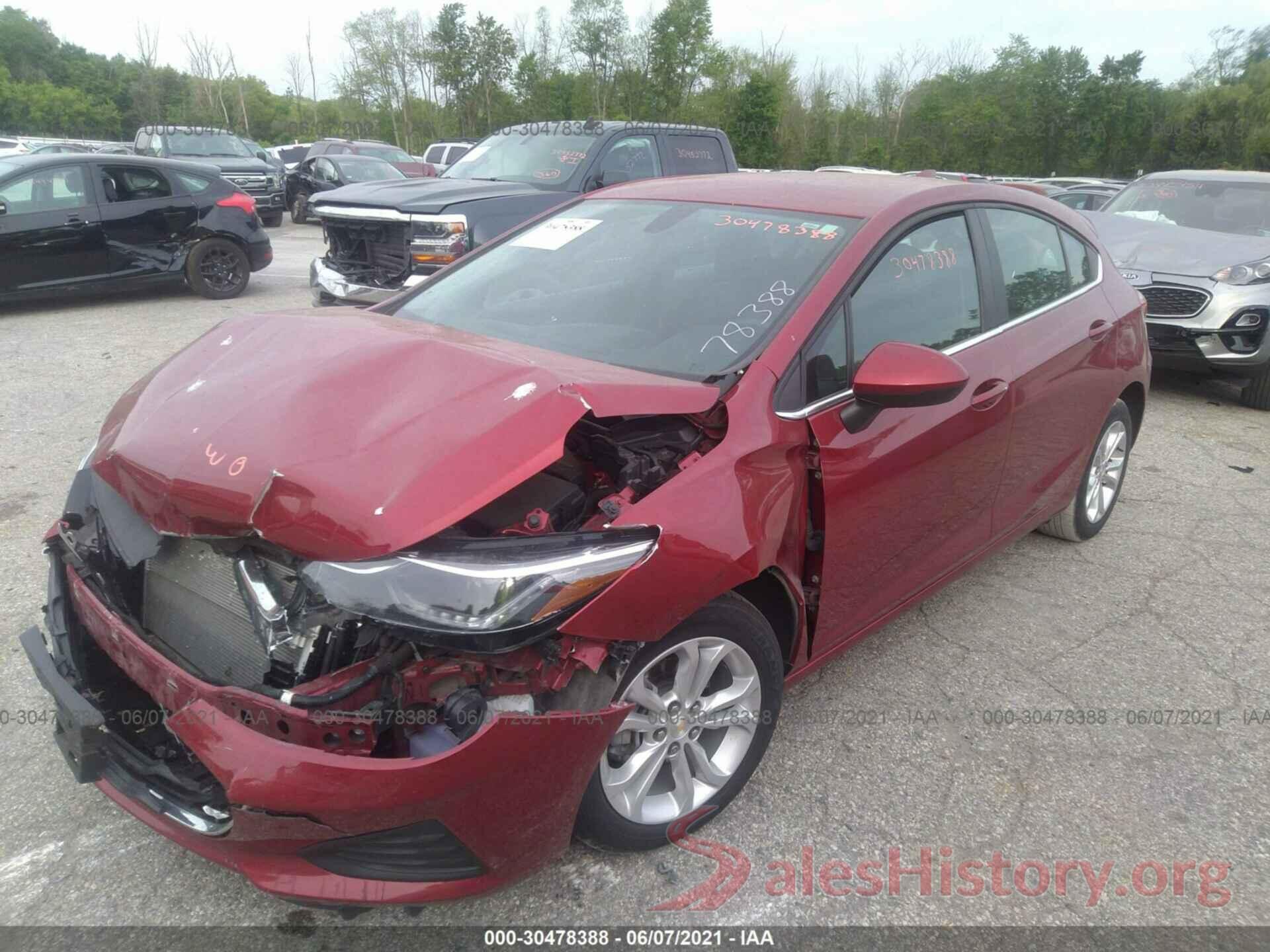 3G1BE6SM3KS533459 2019 CHEVROLET CRUZE