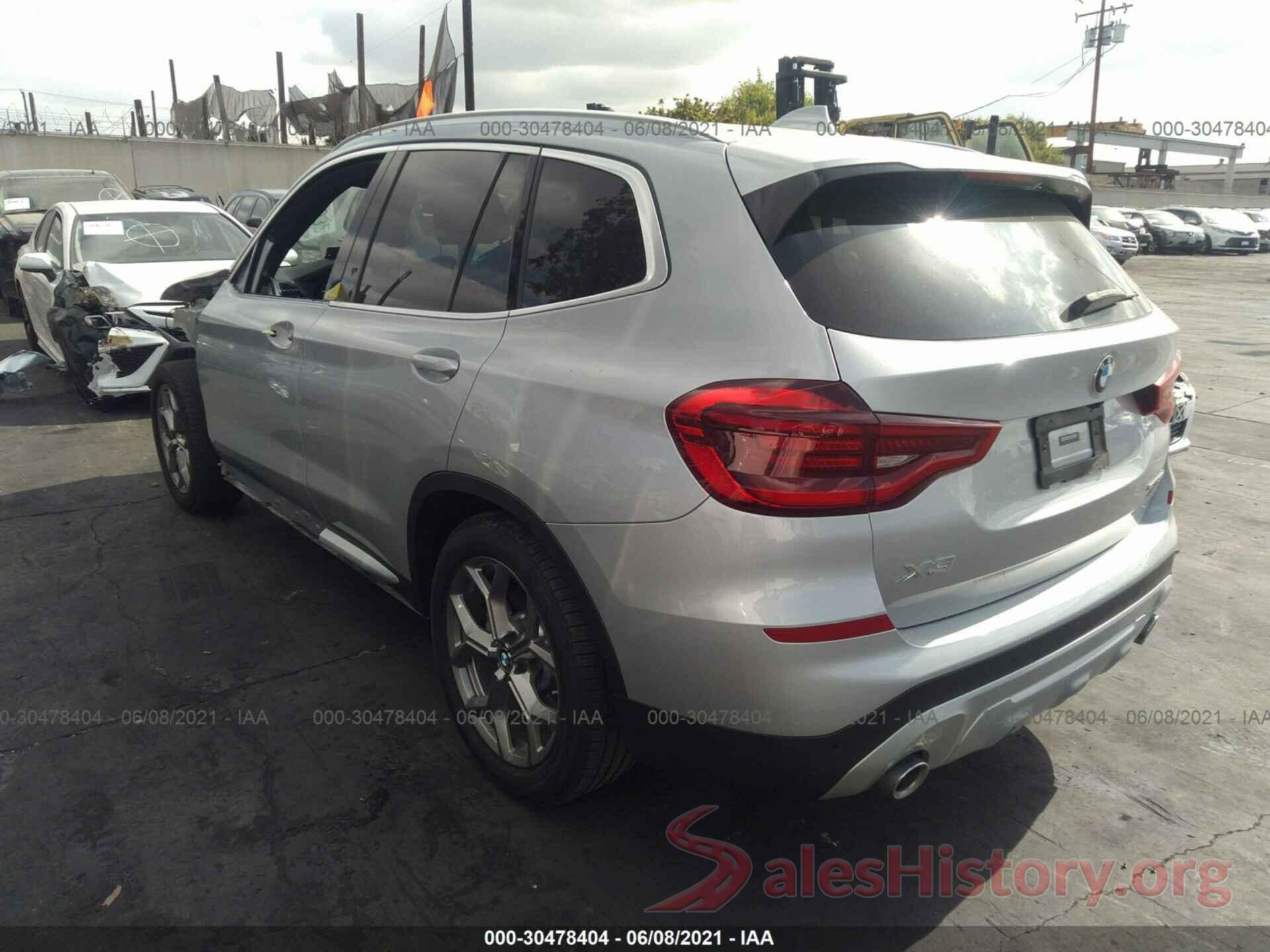 5UXTY3C06LLU70862 2020 BMW X3