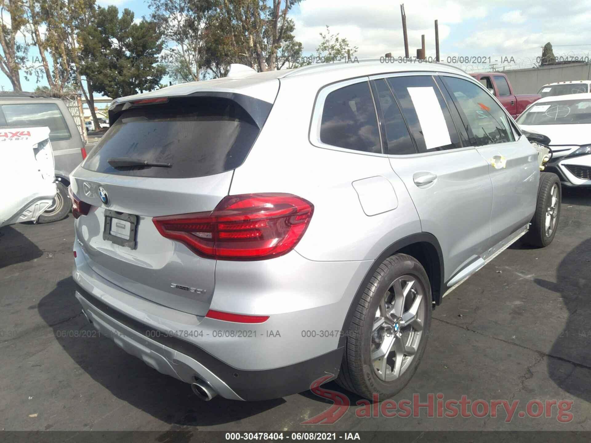 5UXTY3C06LLU70862 2020 BMW X3