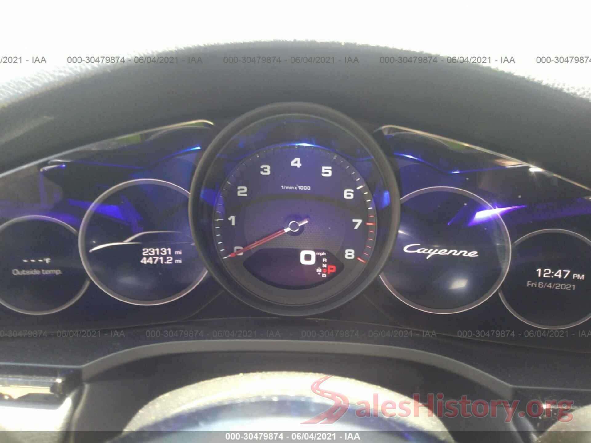 WP1AA2AY1KDA06837 2019 PORSCHE CAYENNE