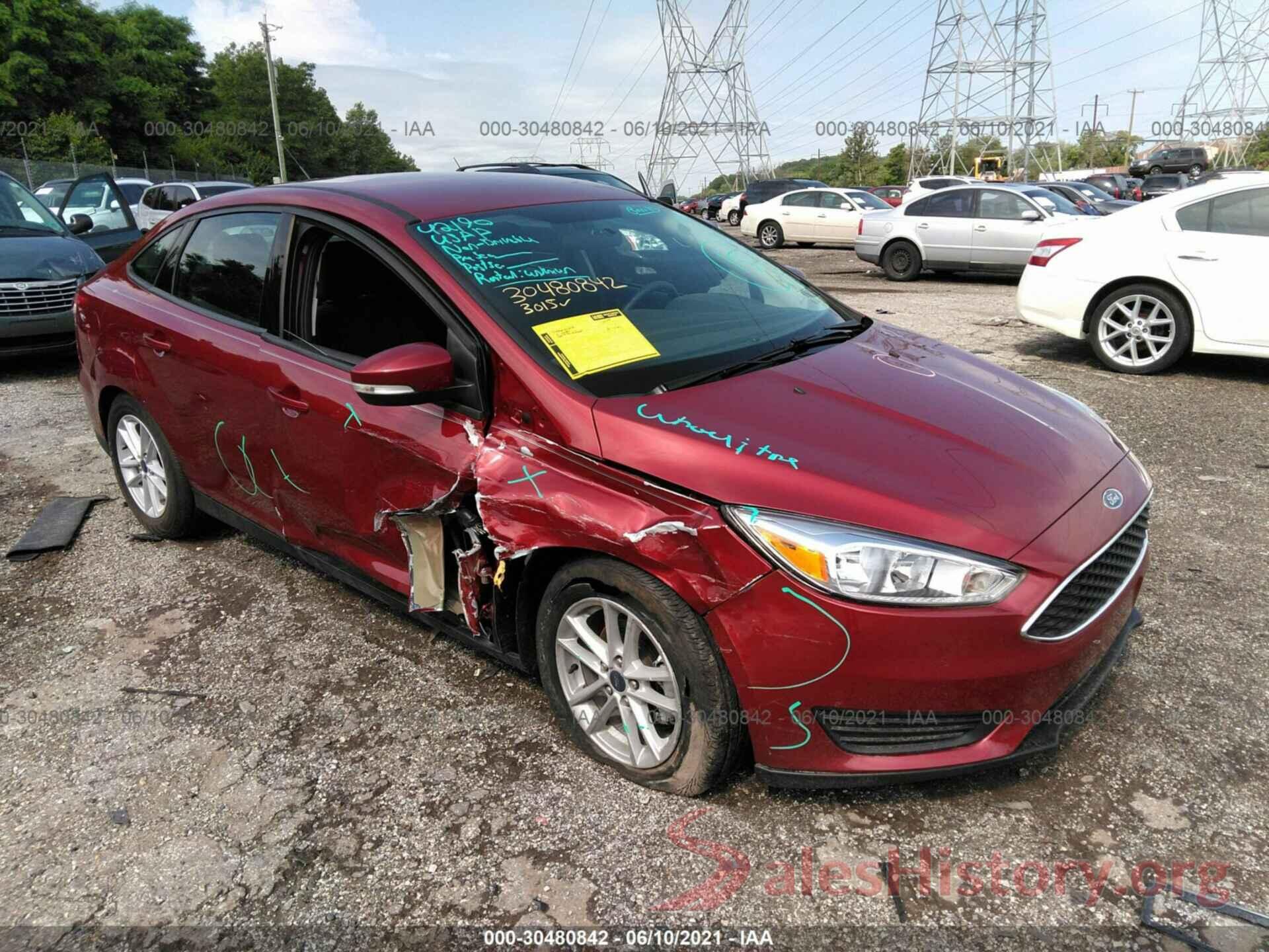 1FADP3F2XHL345317 2017 FORD FOCUS