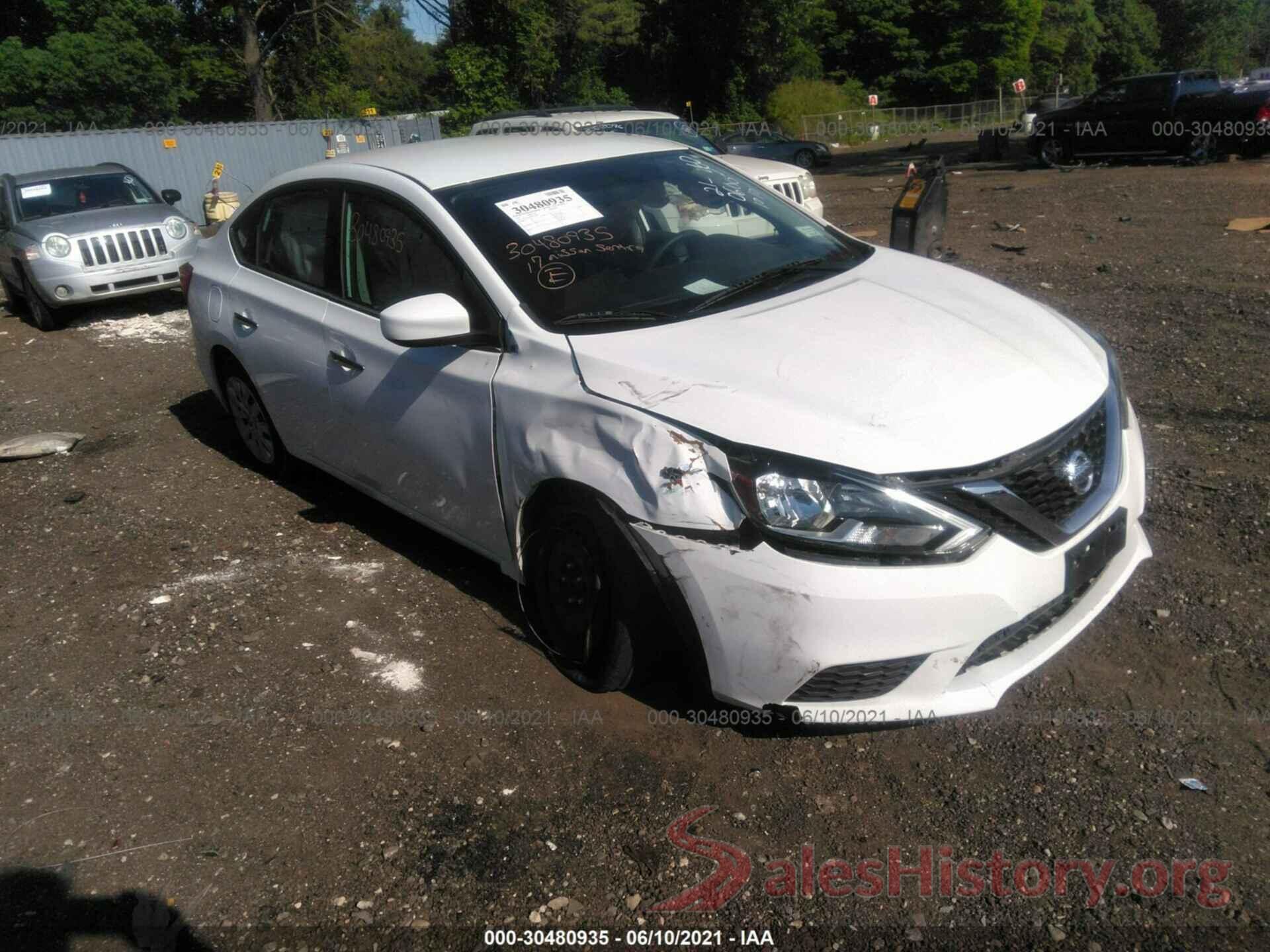 3N1AB7AP1HY363821 2017 NISSAN SENTRA