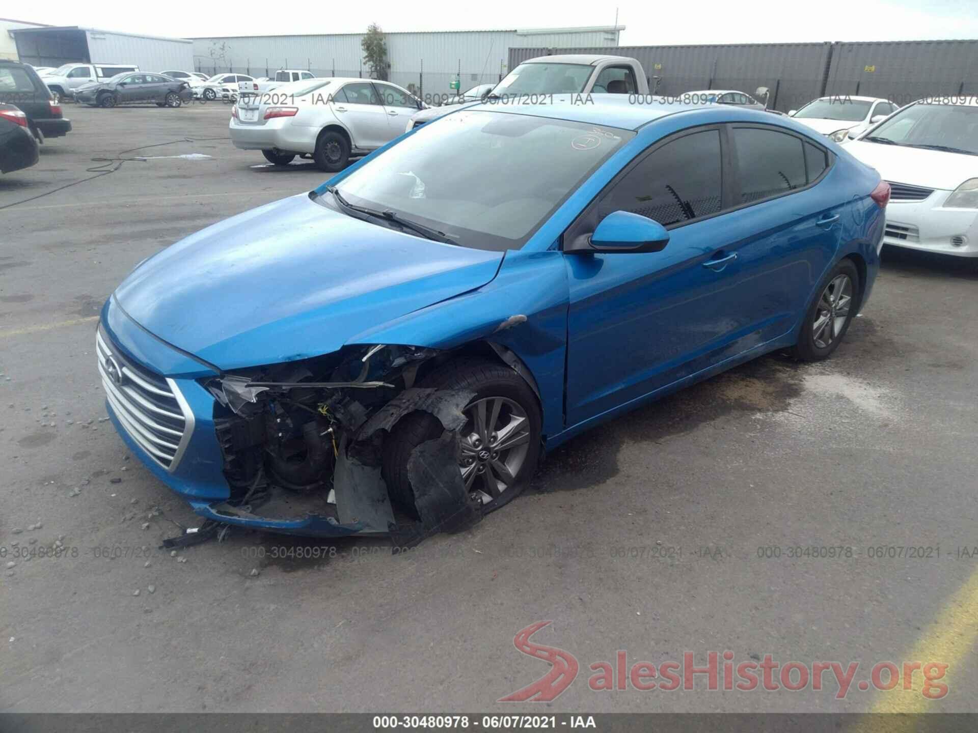 5NPD84LF4HH004343 2017 HYUNDAI ELANTRA