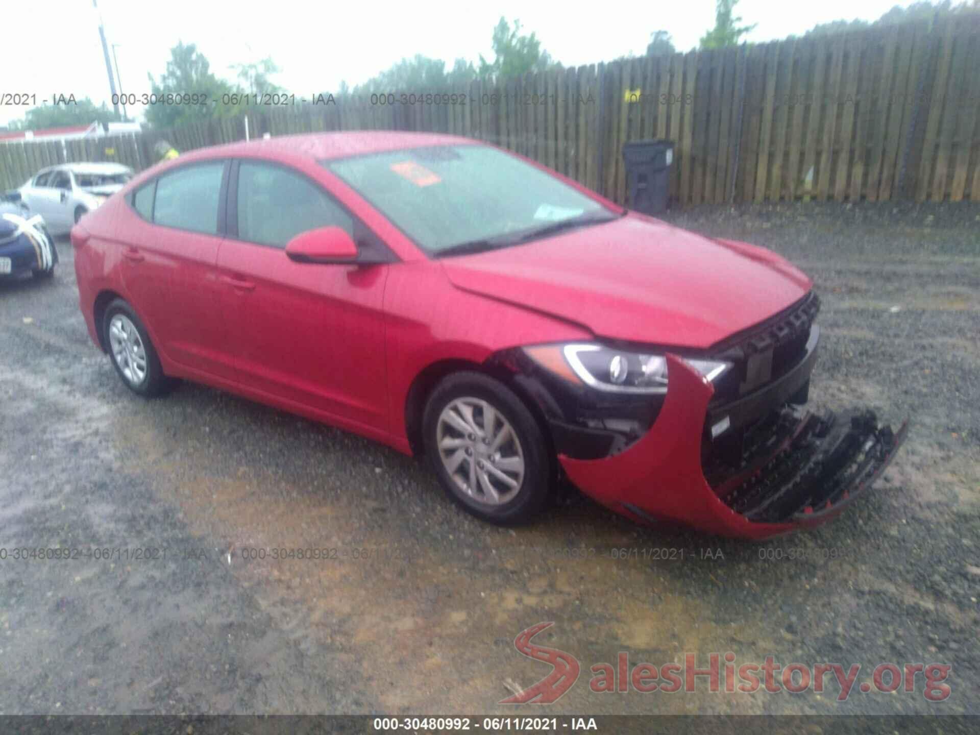 5NPD74LFXHH144593 2017 HYUNDAI ELANTRA