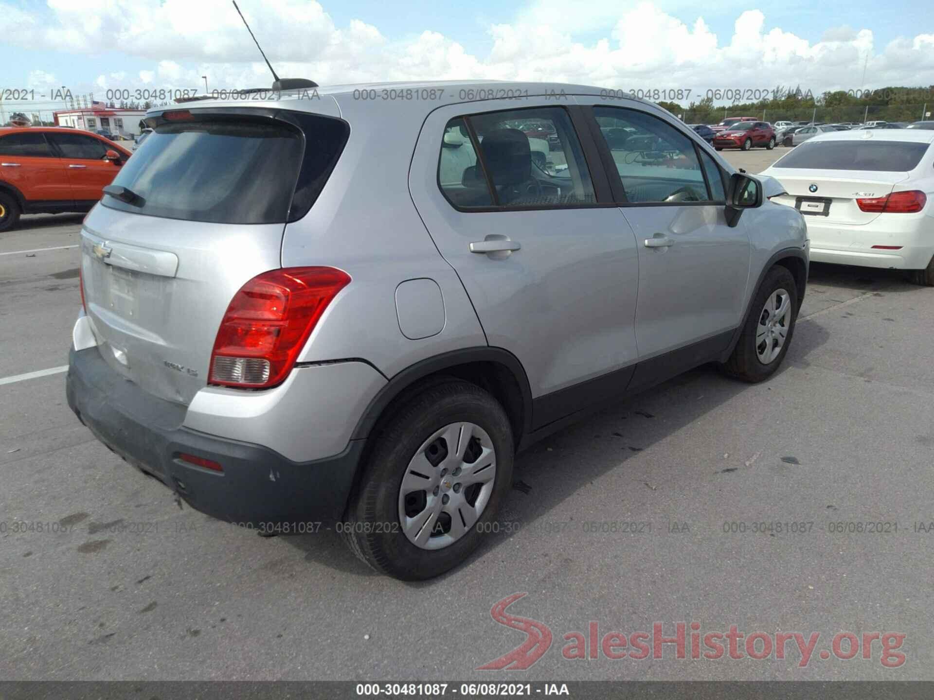 3GNCJKSBXGL270717 2016 CHEVROLET TRAX