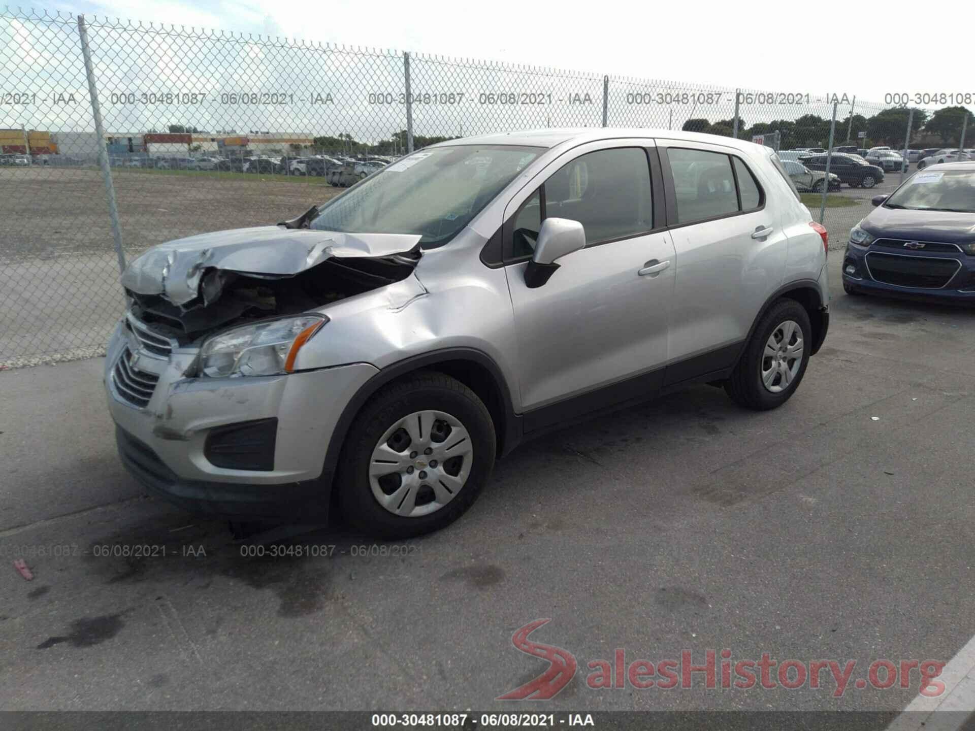 3GNCJKSBXGL270717 2016 CHEVROLET TRAX