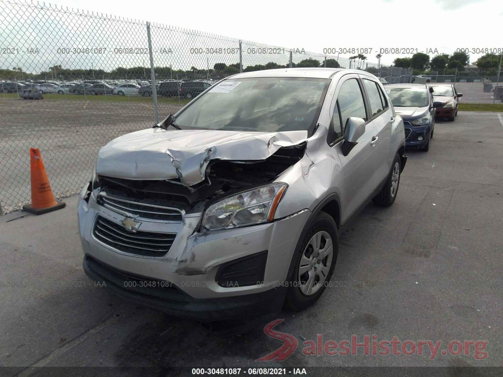 3GNCJKSBXGL270717 2016 CHEVROLET TRAX