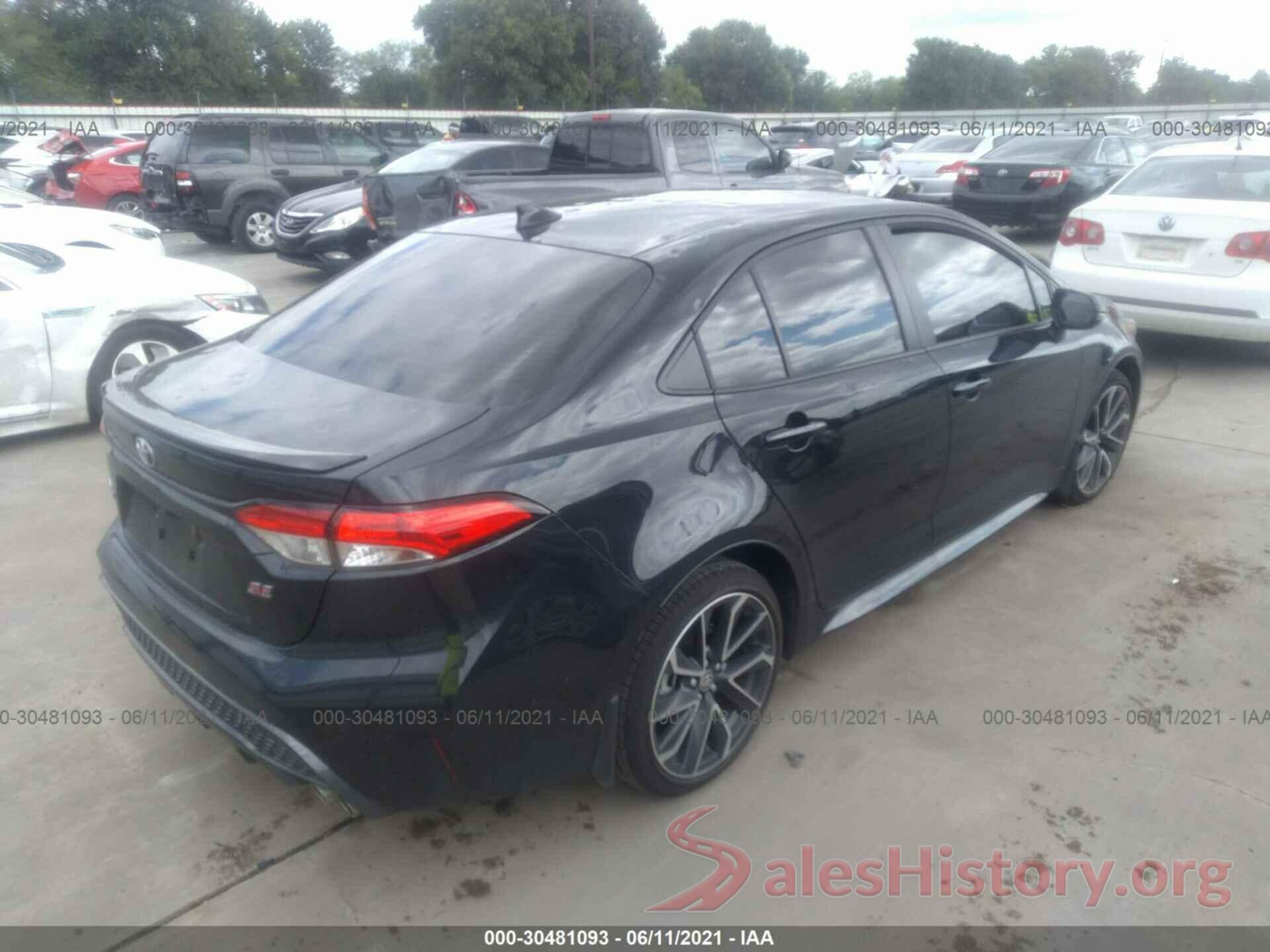 JTDS4MCE6MJ073692 2021 TOYOTA COROLLA