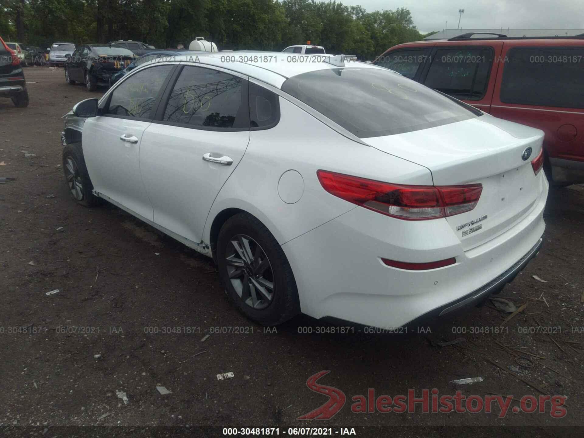 5XXGT4L33KG341784 2019 KIA OPTIMA