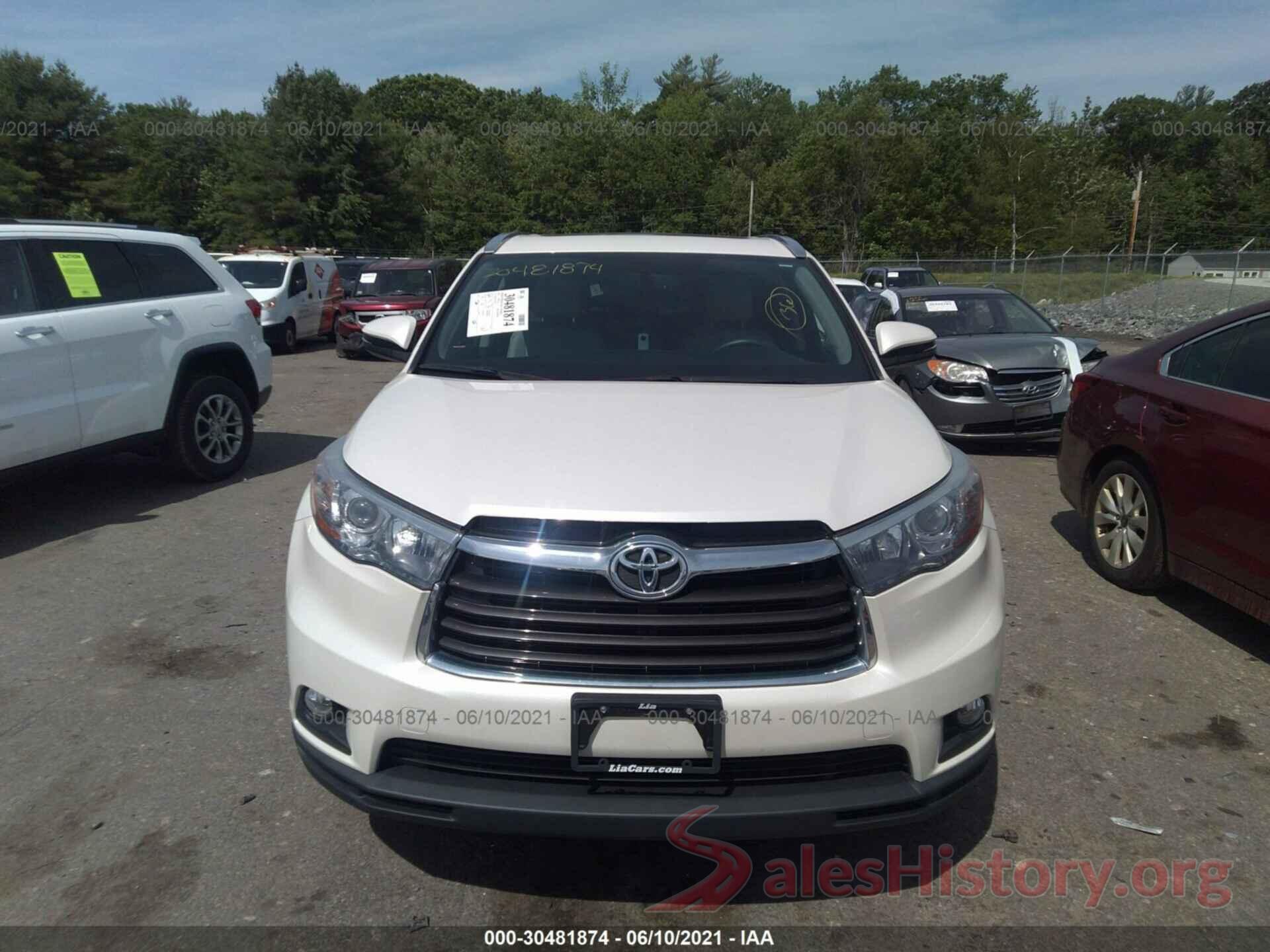 5TDJKRFH2GS247351 2016 TOYOTA HIGHLANDER