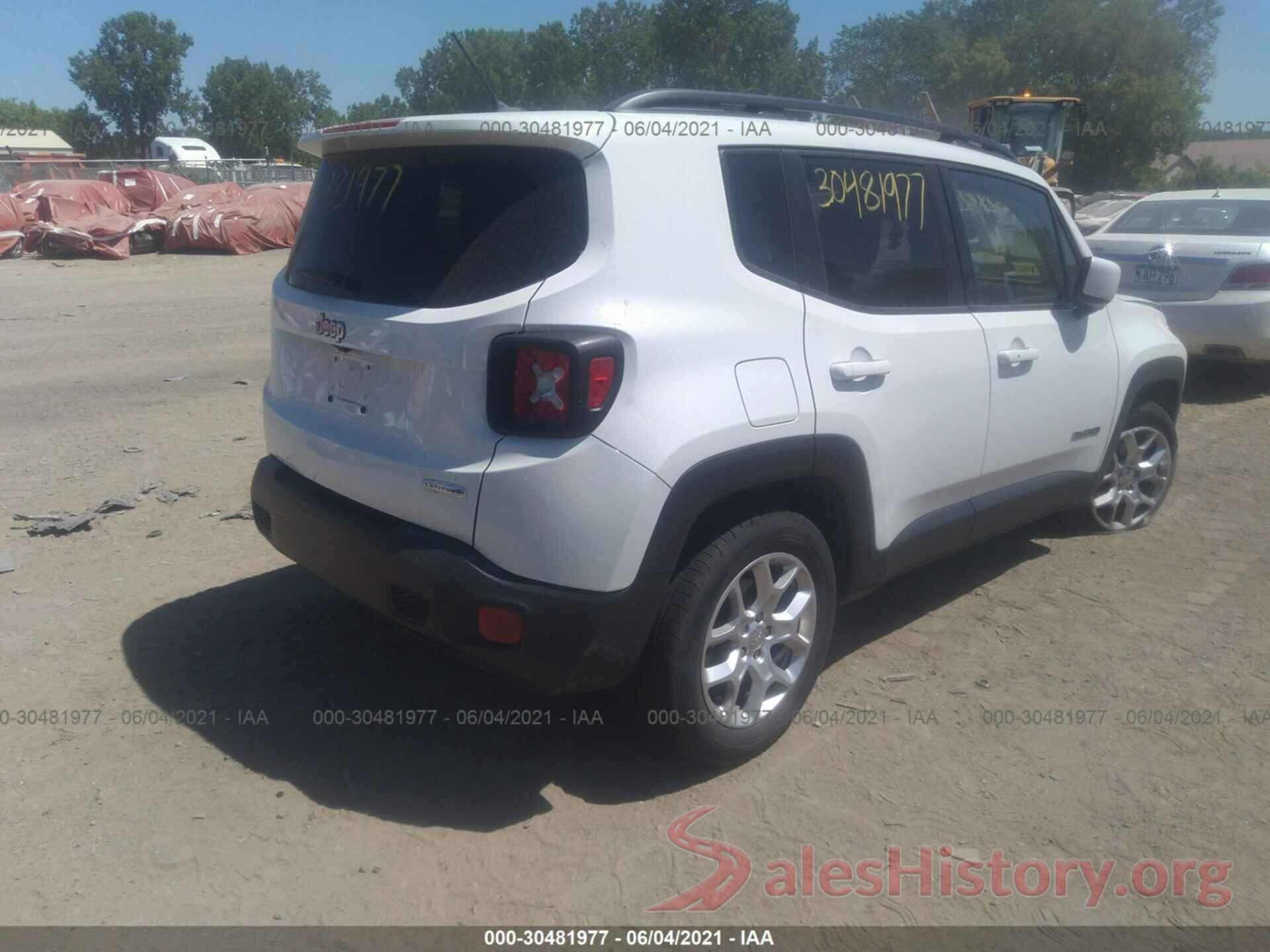 ZACCJABT7GPD56361 2016 JEEP RENEGADE