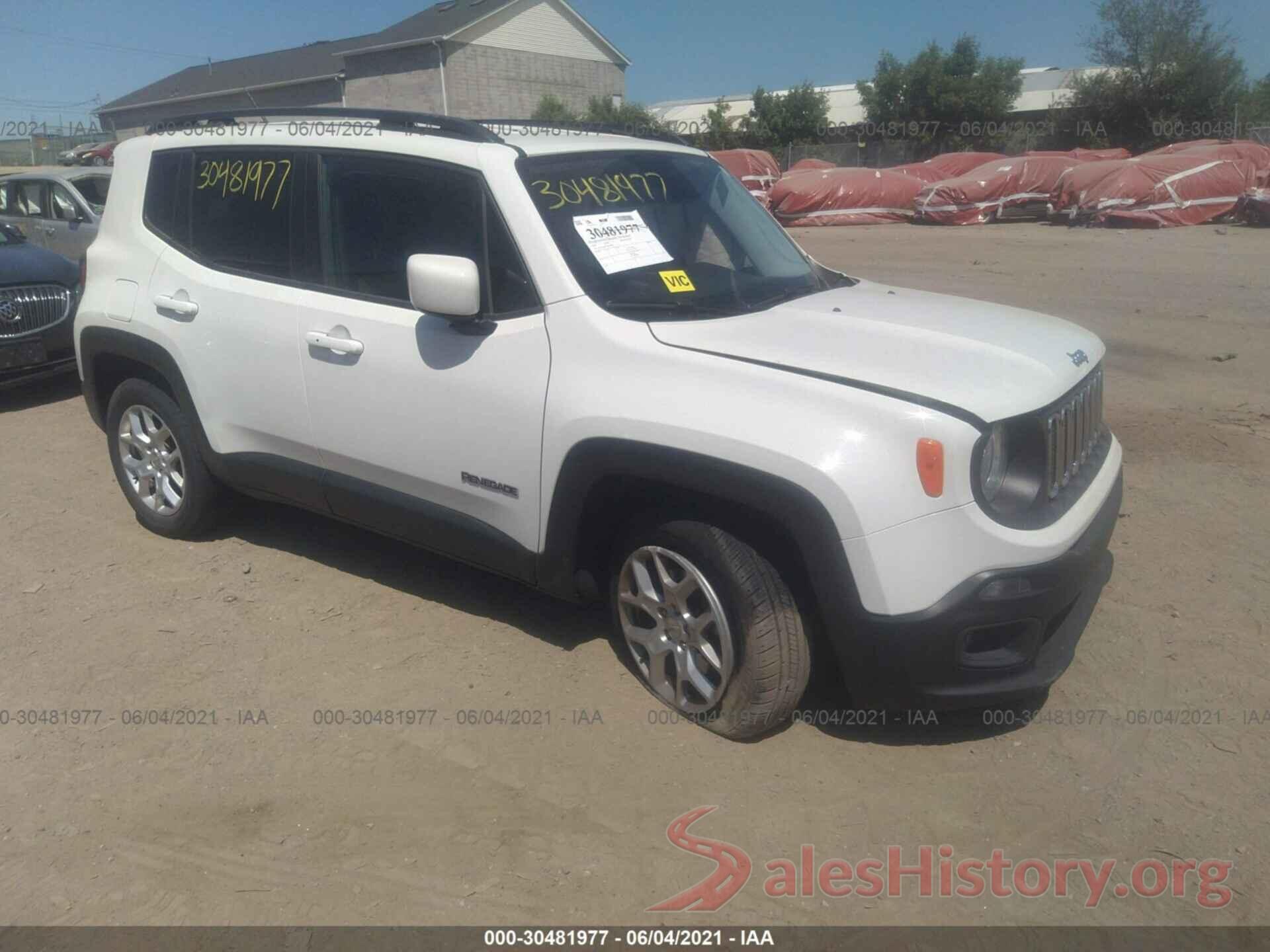 ZACCJABT7GPD56361 2016 JEEP RENEGADE