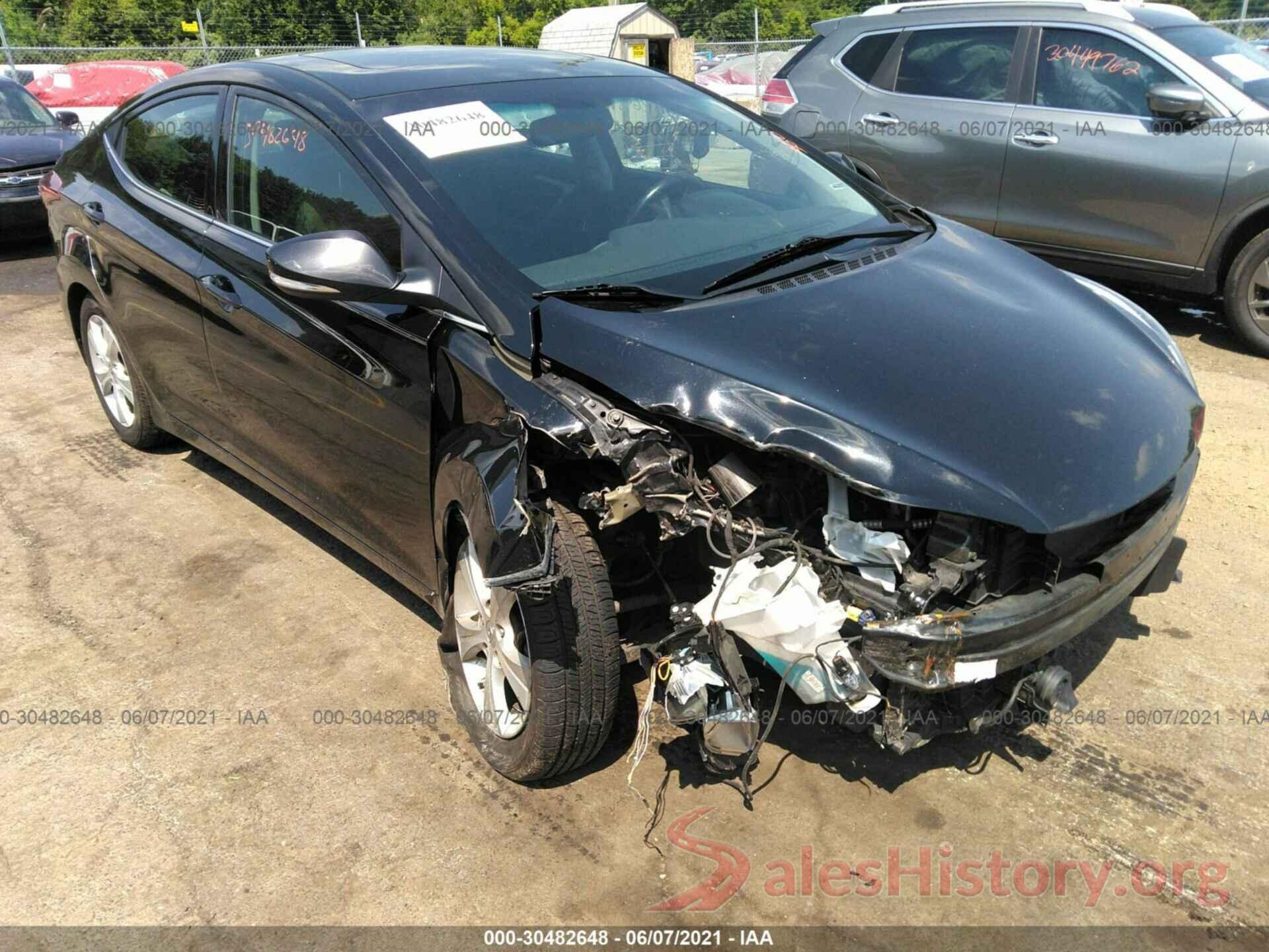 5NPDH4AEXGH768223 2016 HYUNDAI ELANTRA