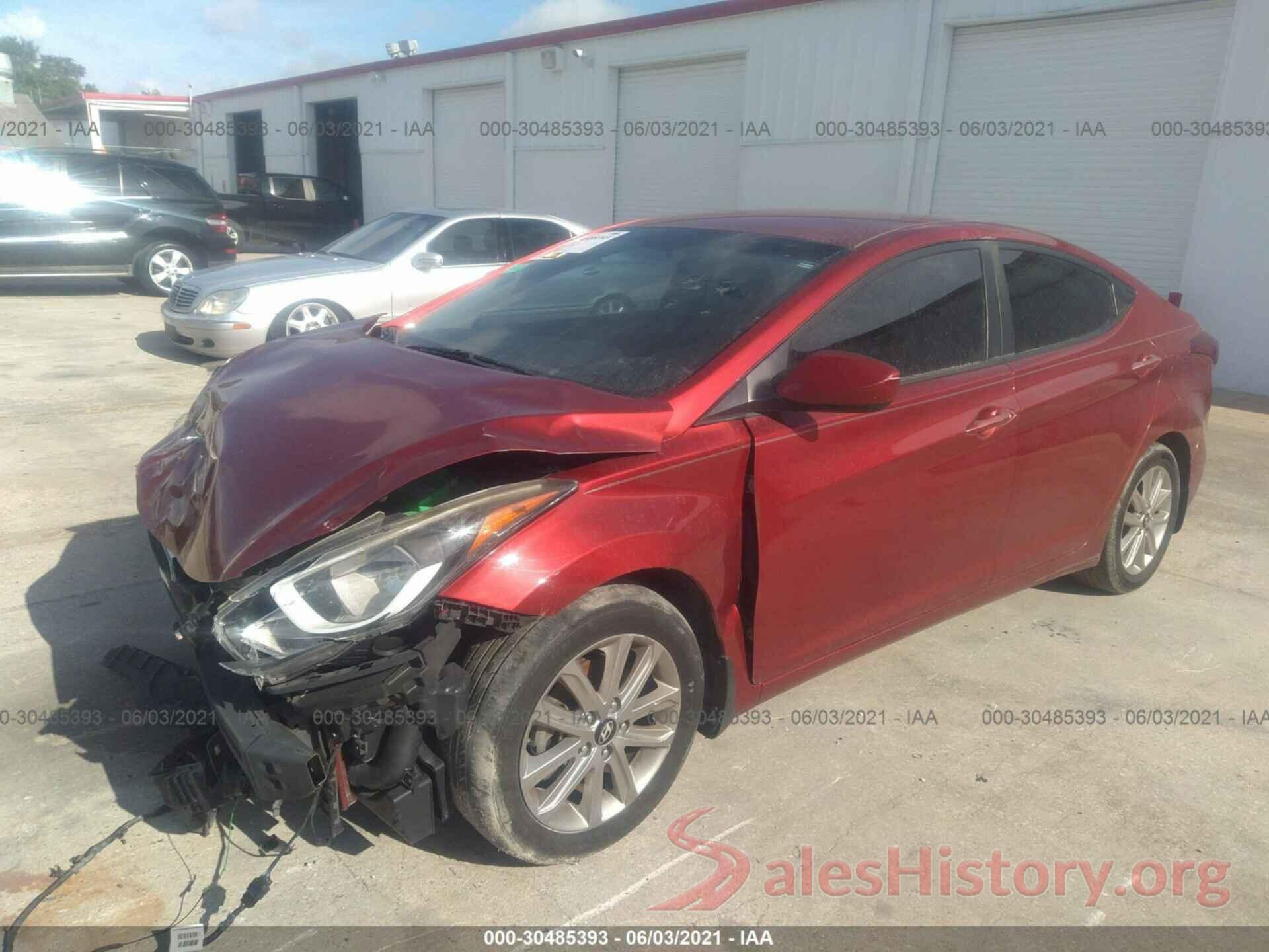 5NPDH4AE5GH722833 2016 HYUNDAI ELANTRA