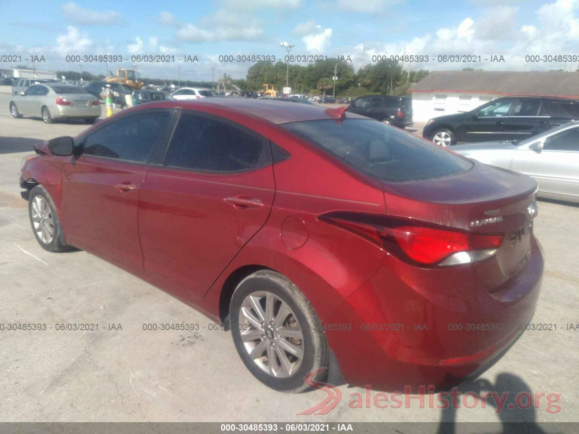 5NPDH4AE5GH722833 2016 HYUNDAI ELANTRA