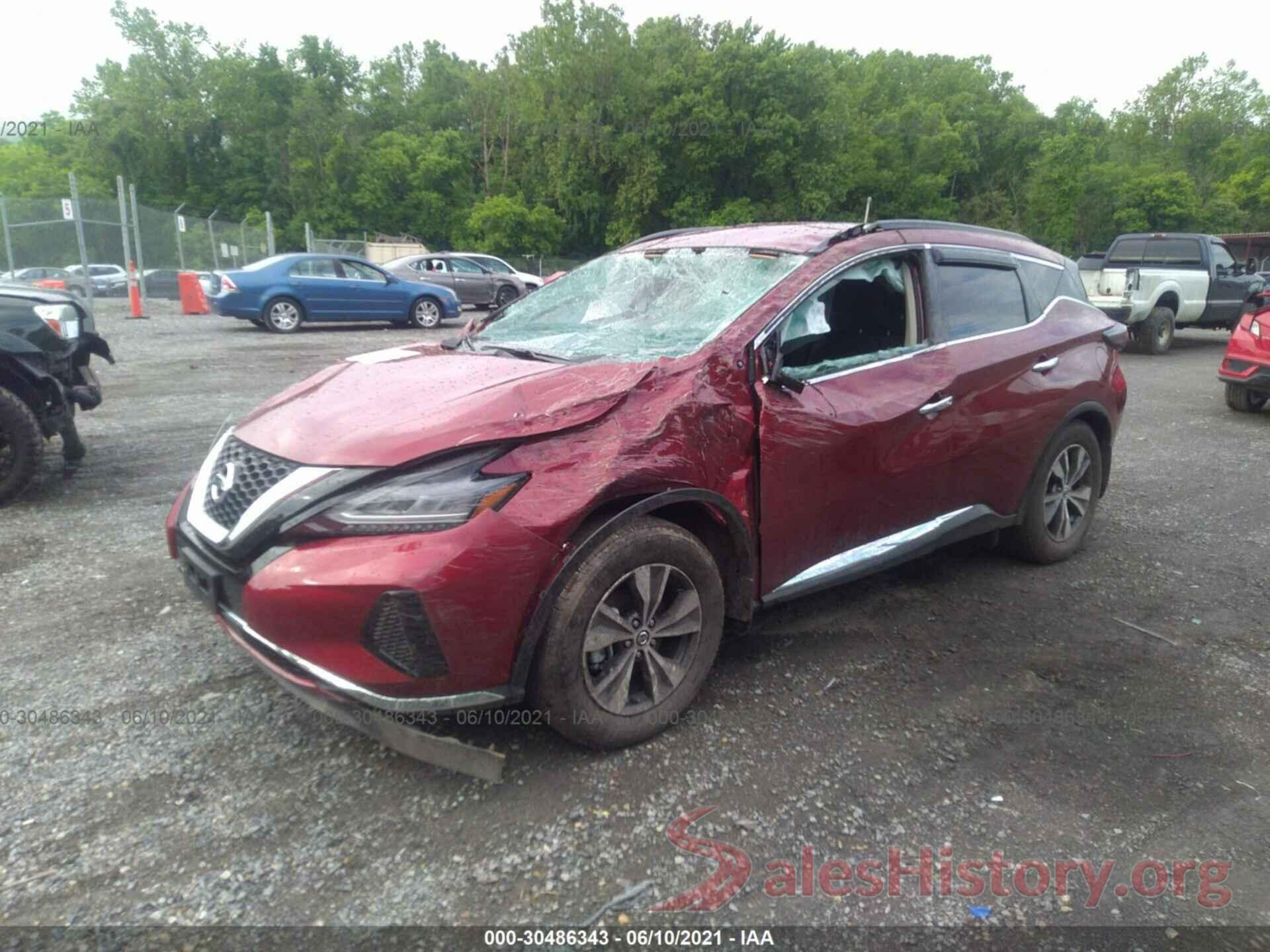 5N1AZ2BJ7LN155210 2020 NISSAN MURANO