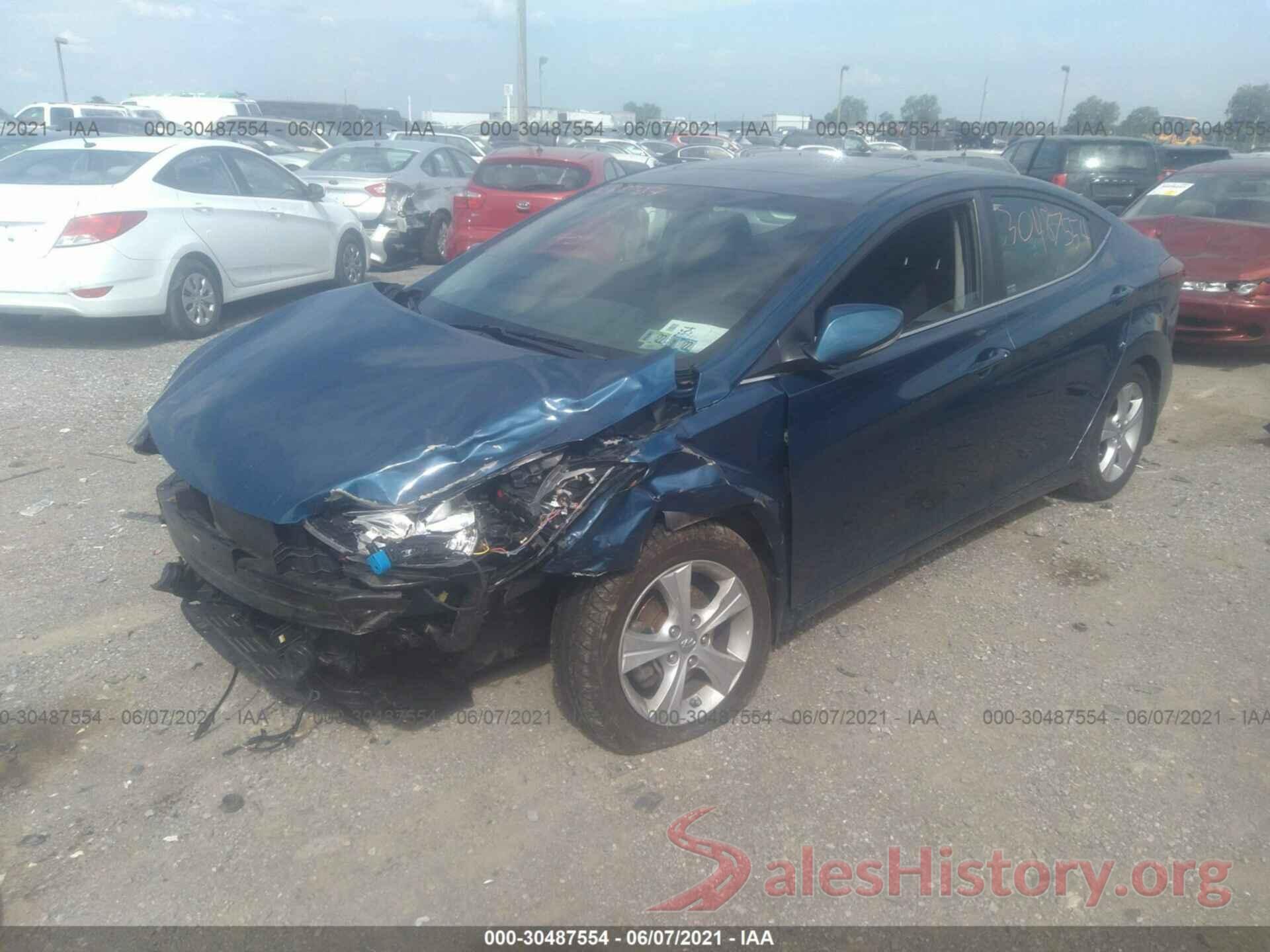 KMHDH4AE6GU601021 2016 HYUNDAI ELANTRA