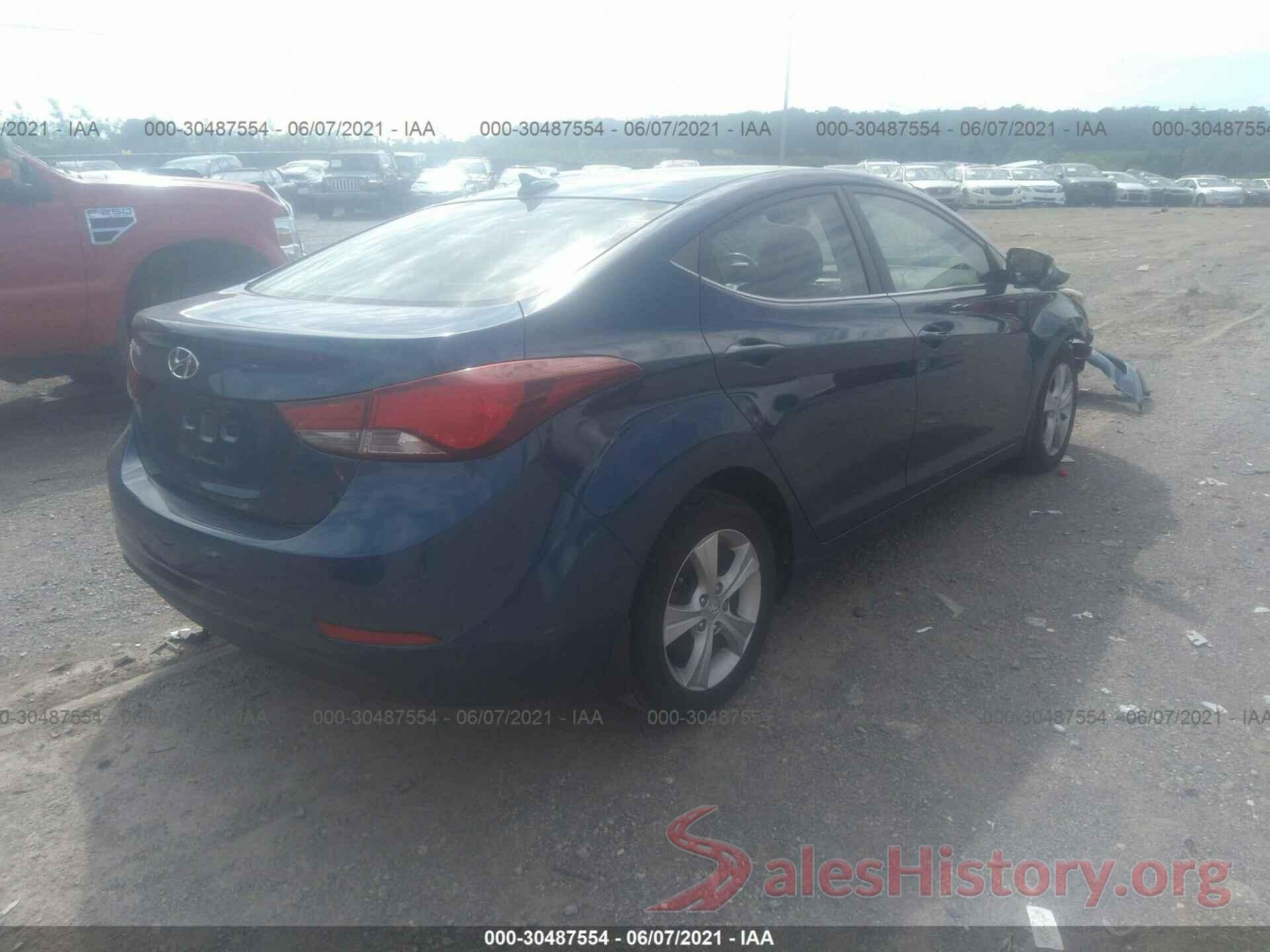 KMHDH4AE6GU601021 2016 HYUNDAI ELANTRA