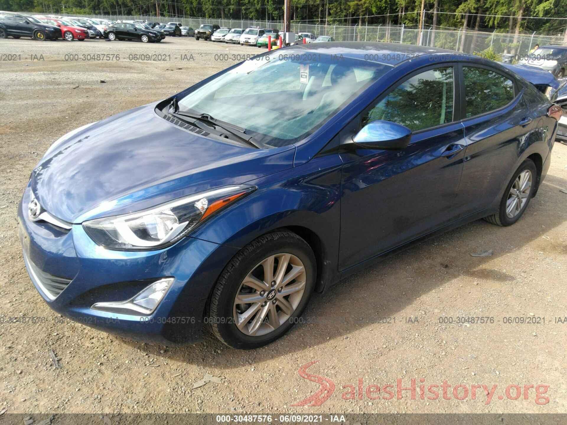 5NPDH4AEXGH679638 2016 HYUNDAI ELANTRA