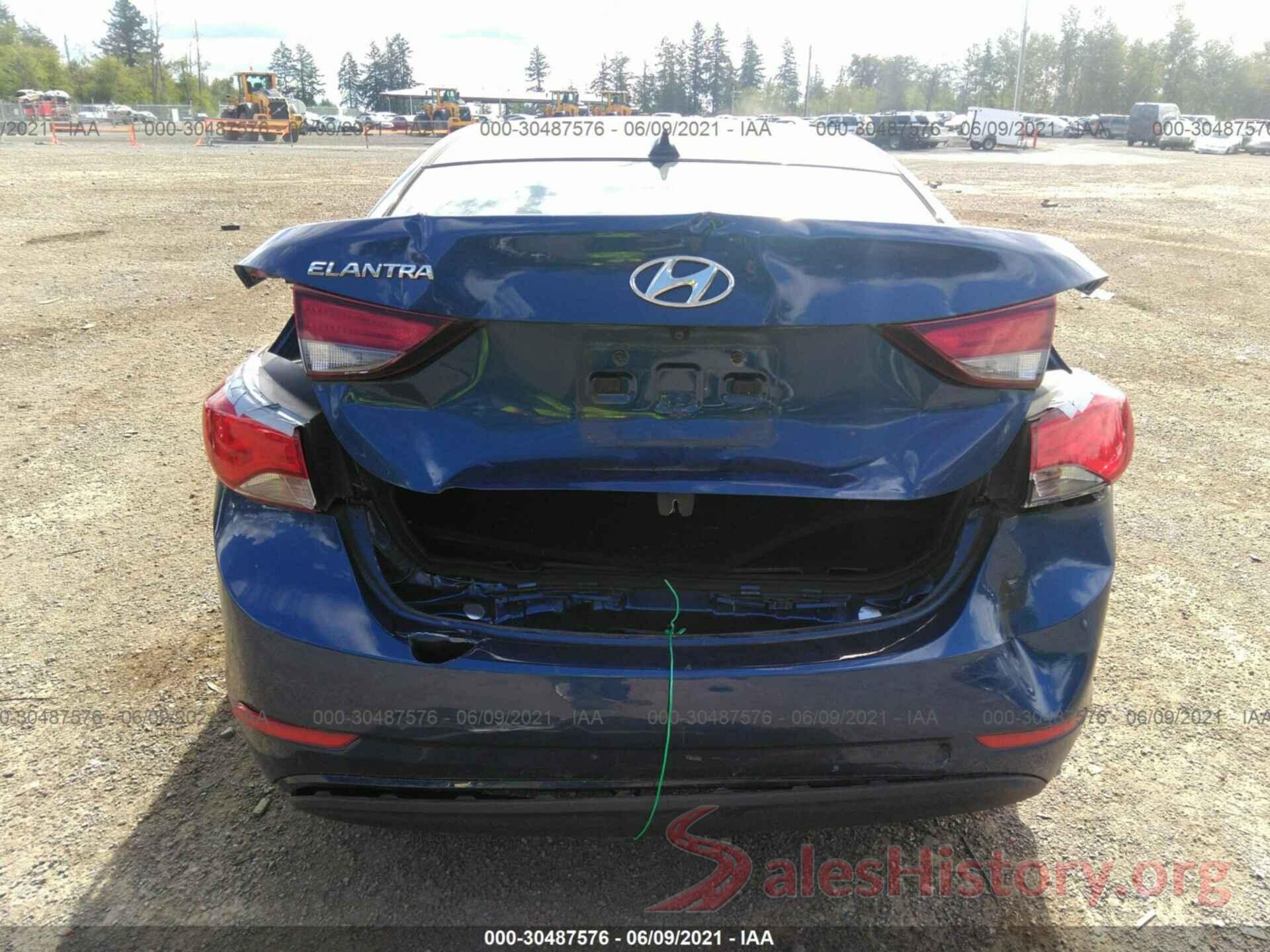 5NPDH4AEXGH679638 2016 HYUNDAI ELANTRA