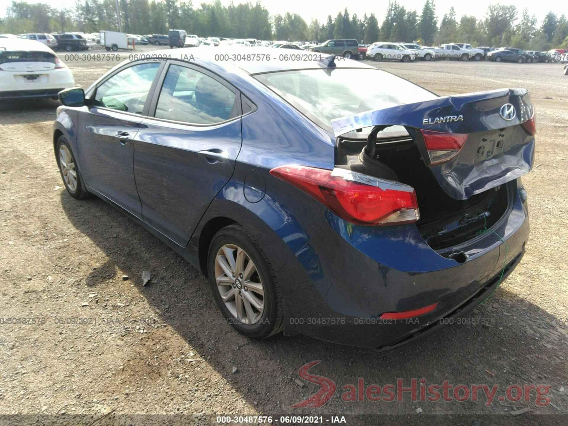 5NPDH4AEXGH679638 2016 HYUNDAI ELANTRA