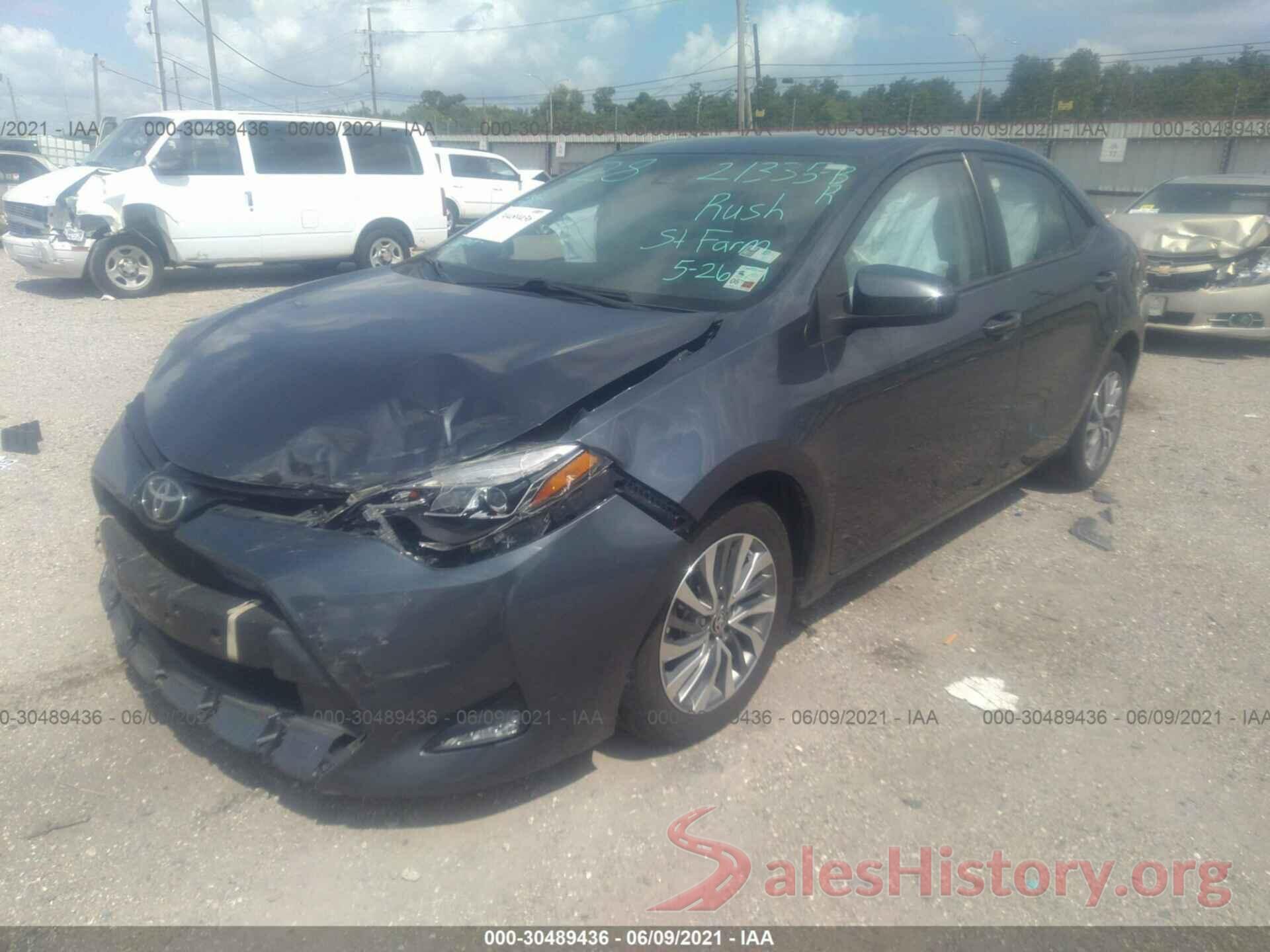 2T1BURHEXHC791138 2017 TOYOTA COROLLA