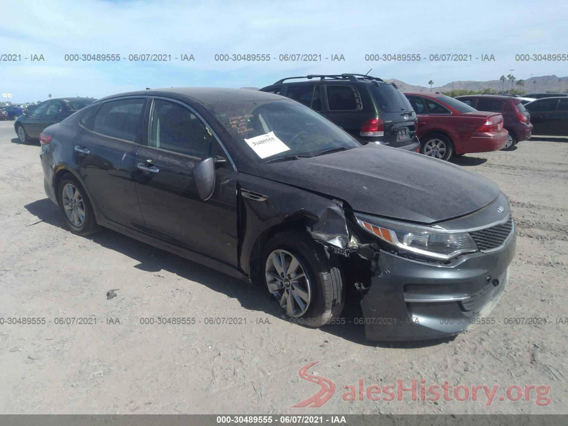 KNAGT4L38G5107178 2016 KIA OPTIMA