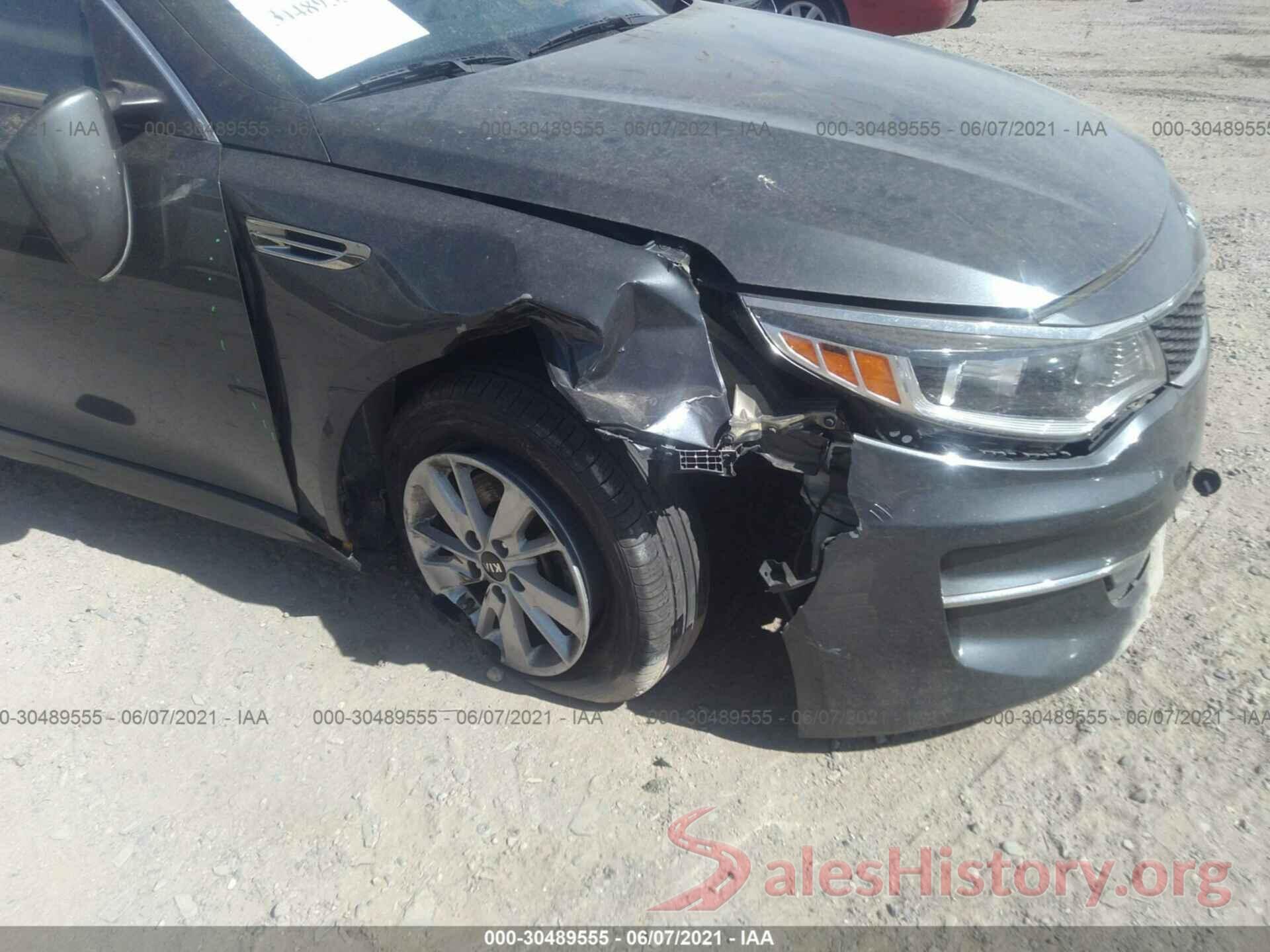 KNAGT4L38G5107178 2016 KIA OPTIMA