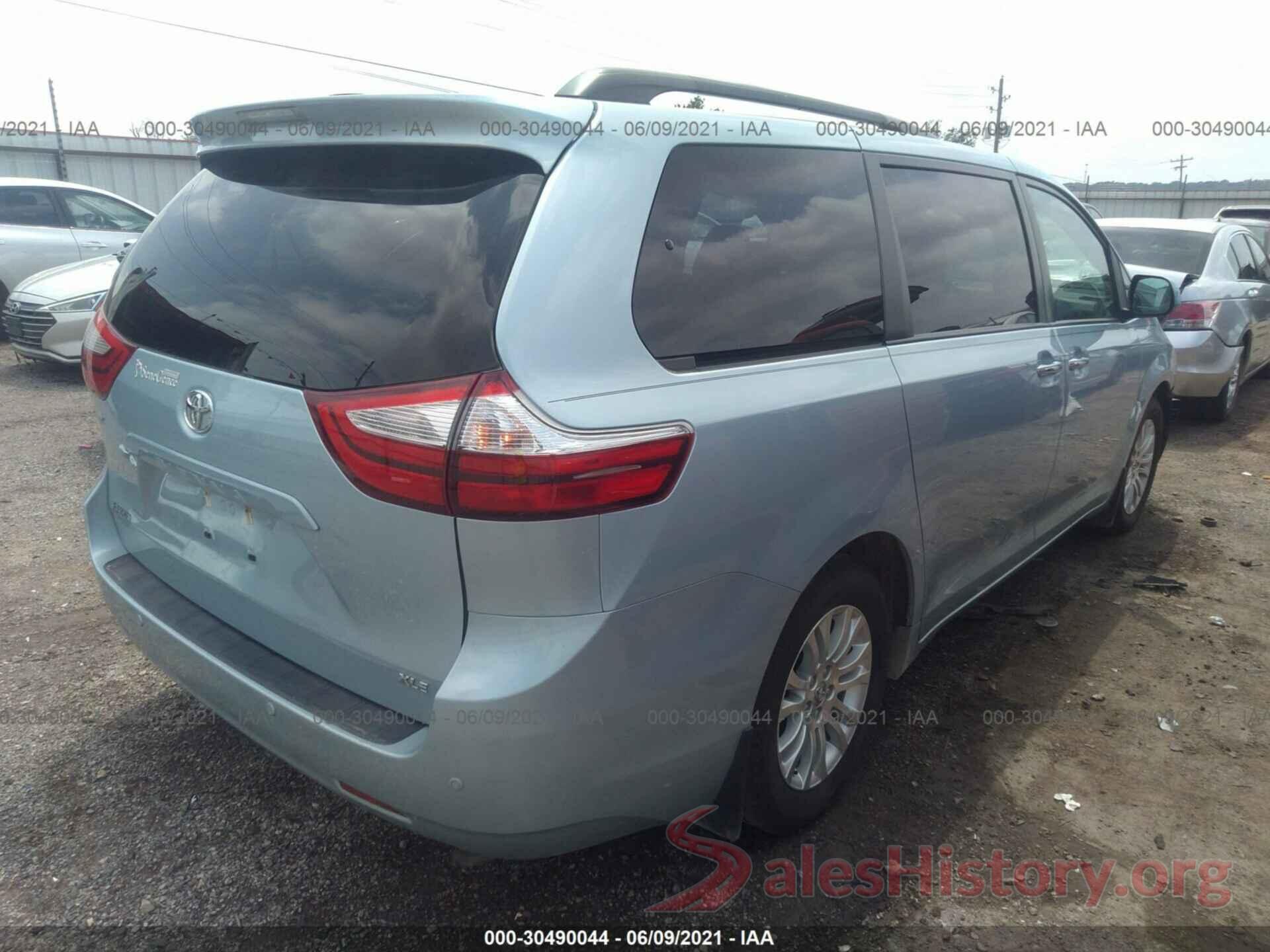 5TDYK3DCXGS758017 2016 TOYOTA SIENNA