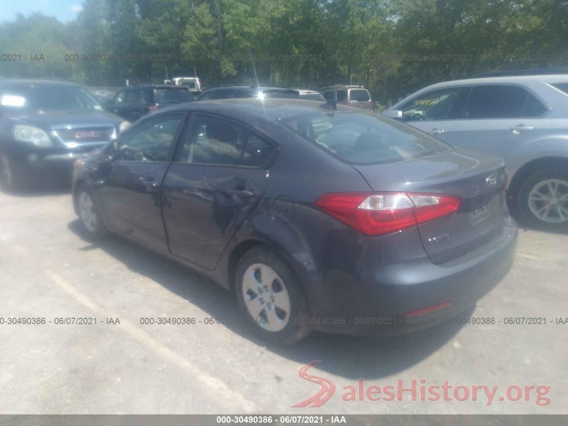 KNAFK4A64G5610699 2016 KIA FORTE