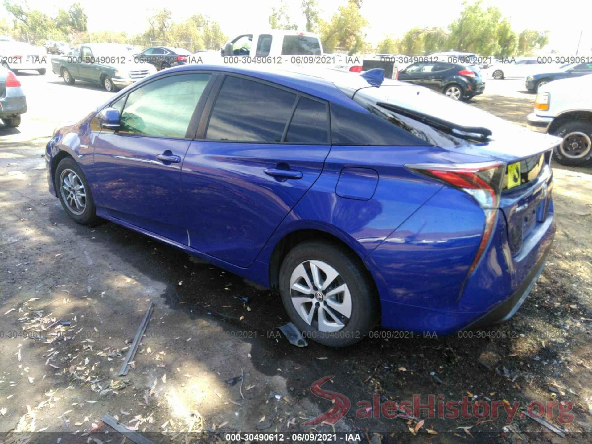 JTDKARFU3G3519220 2016 TOYOTA PRIUS