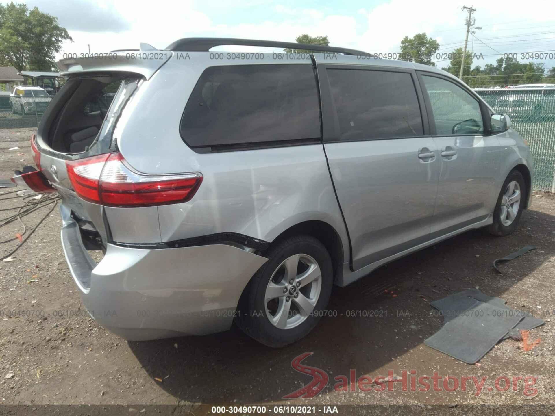 5TDKZ3DC1KS011884 2019 TOYOTA SIENNA