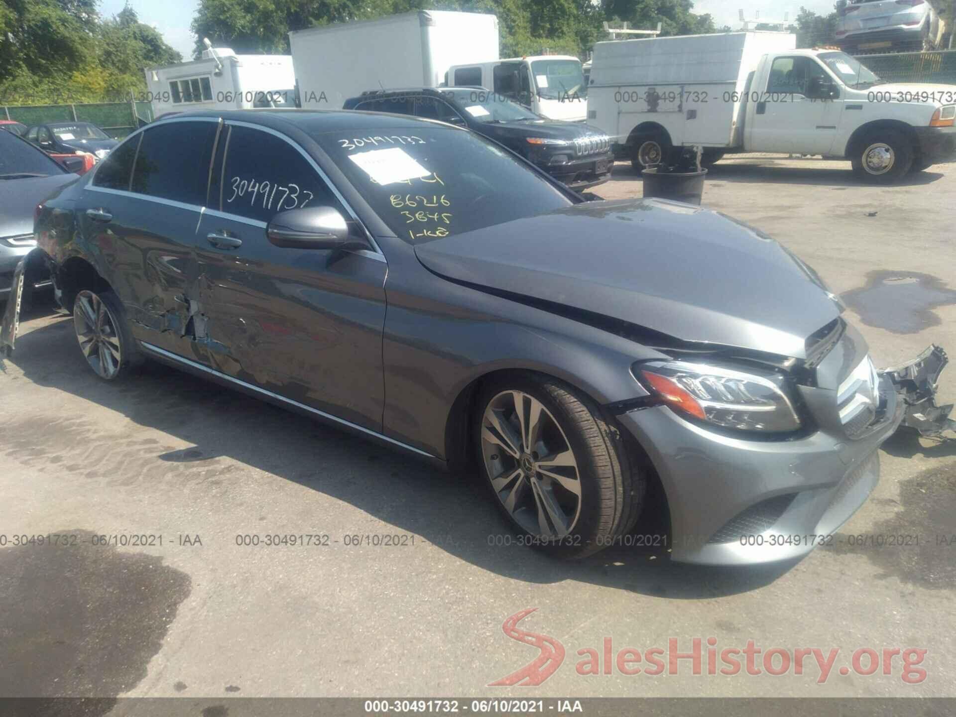 55SWF8EB0KU313845 2019 MERCEDES-BENZ C-CLASS