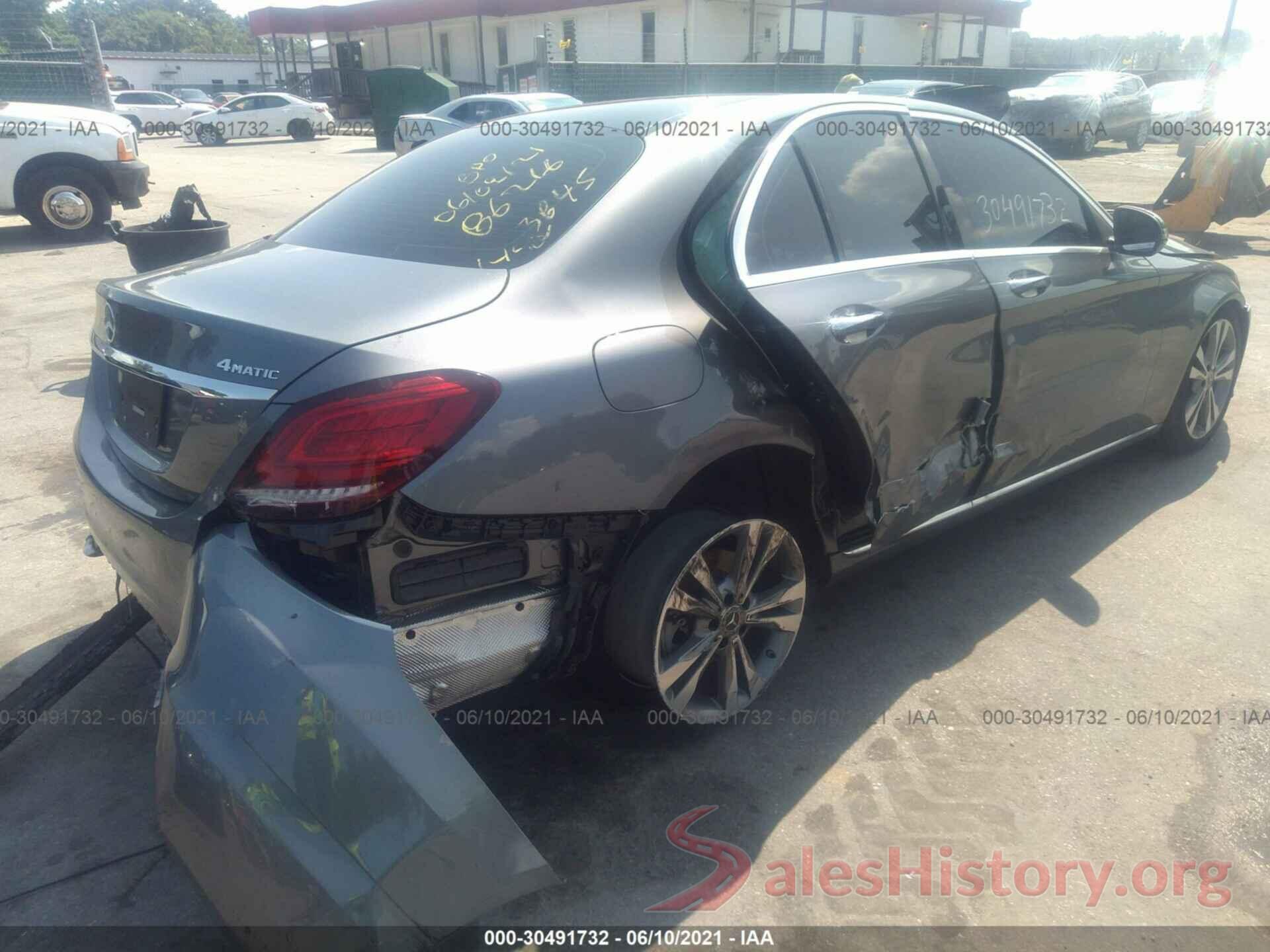 55SWF8EB0KU313845 2019 MERCEDES-BENZ C-CLASS