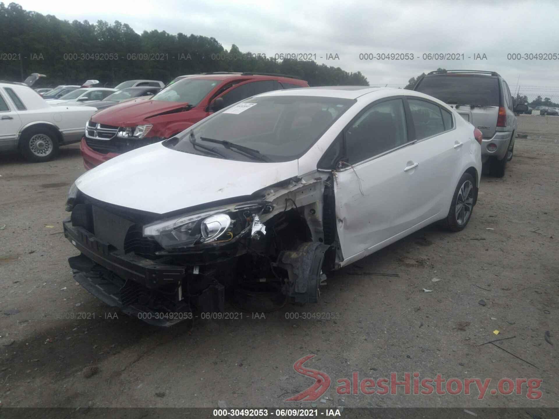 KNAFZ4A8XG5547430 2016 KIA FORTE