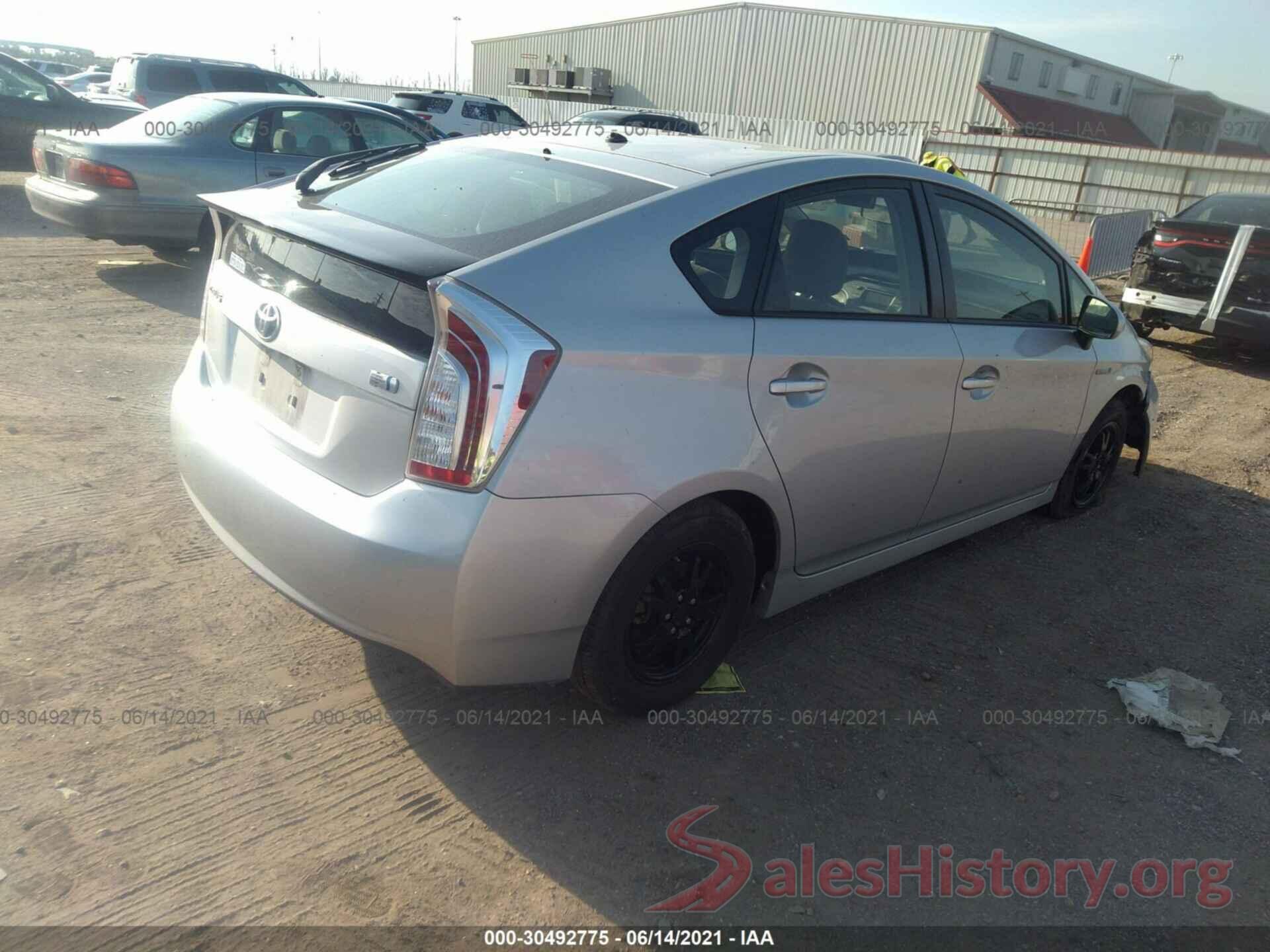 JTDKN3DU2F0453022 2015 TOYOTA PRIUS