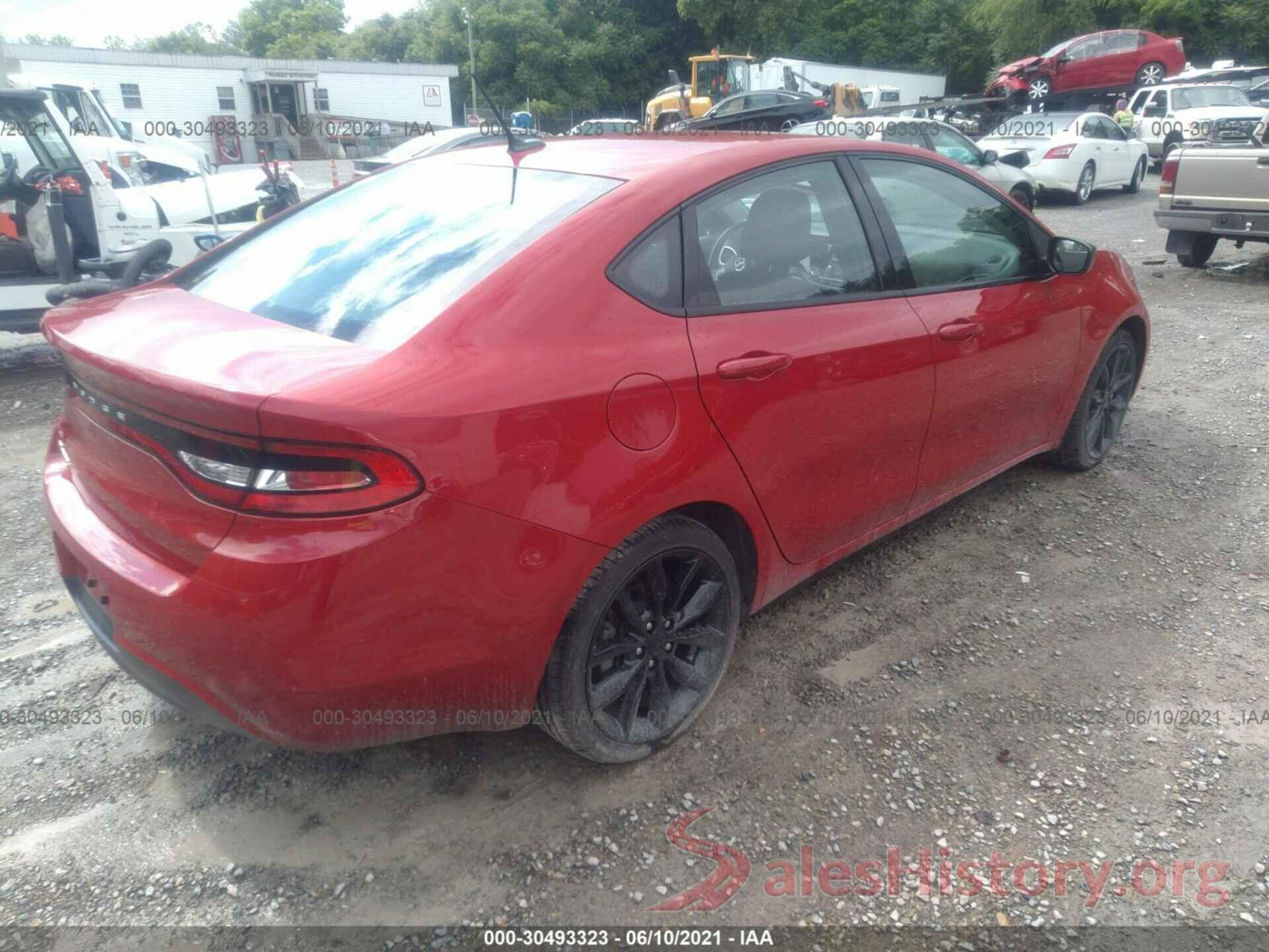 1C3CDFFA3GD822822 2016 DODGE DART