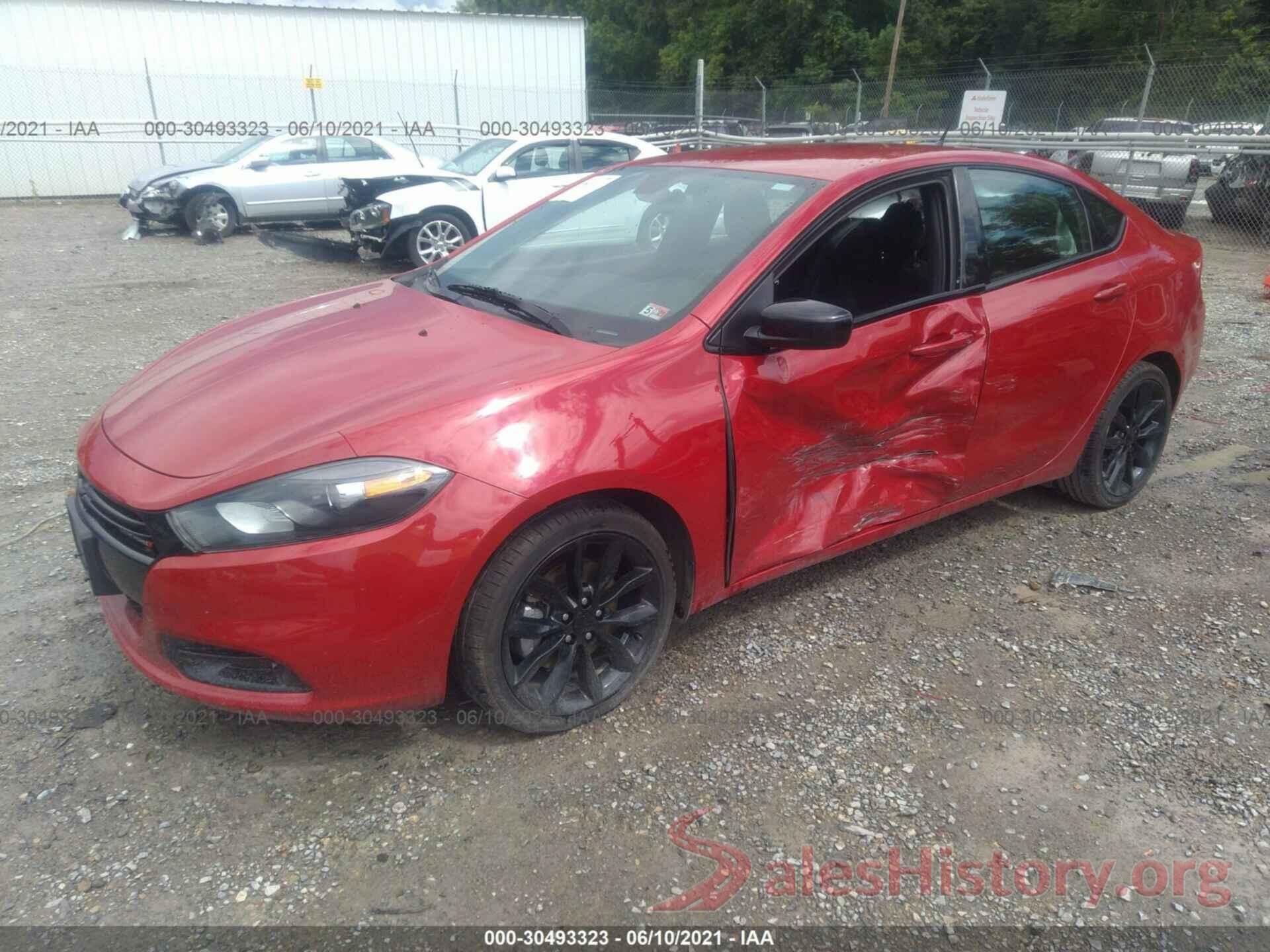 1C3CDFFA3GD822822 2016 DODGE DART