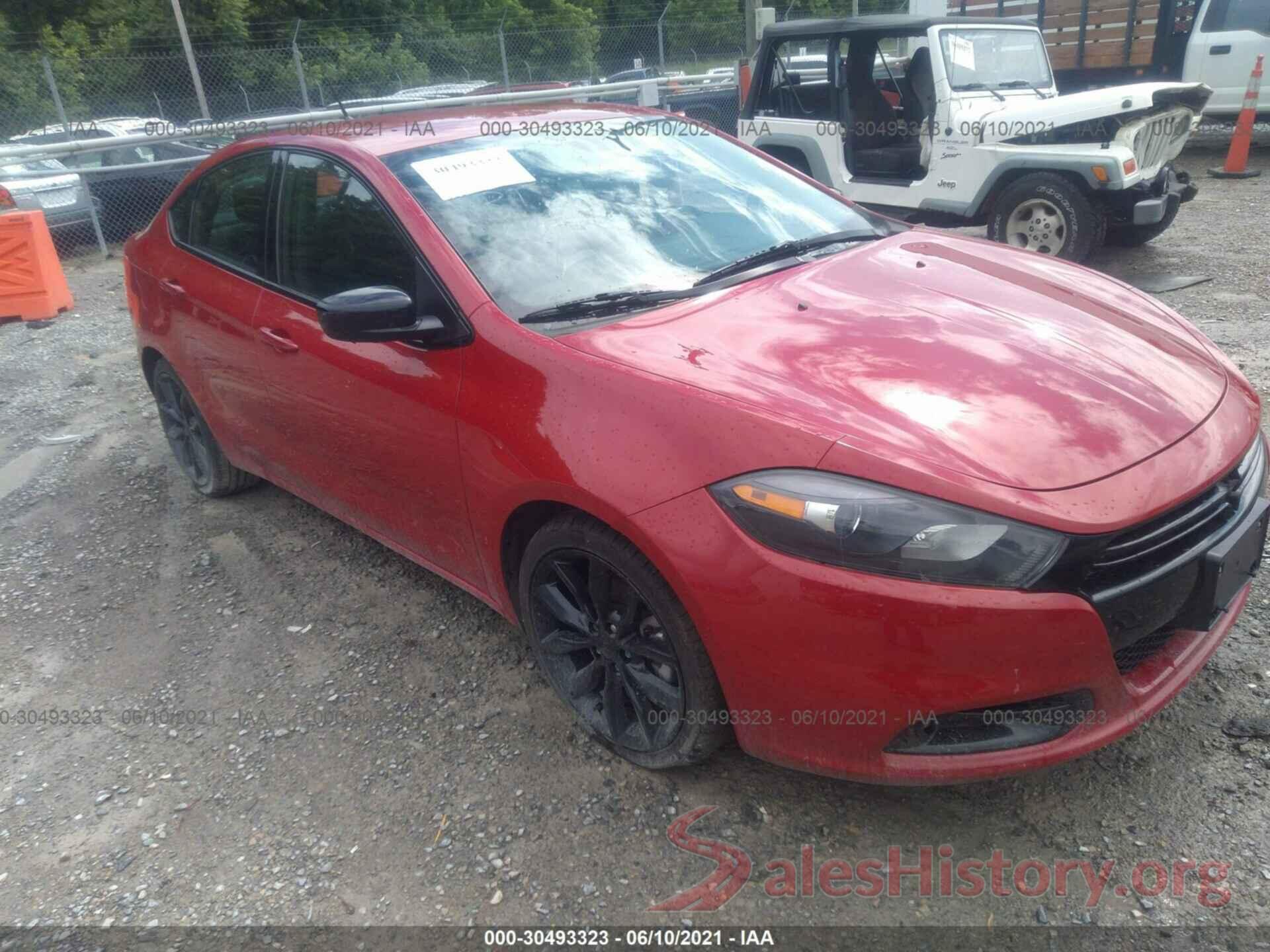 1C3CDFFA3GD822822 2016 DODGE DART