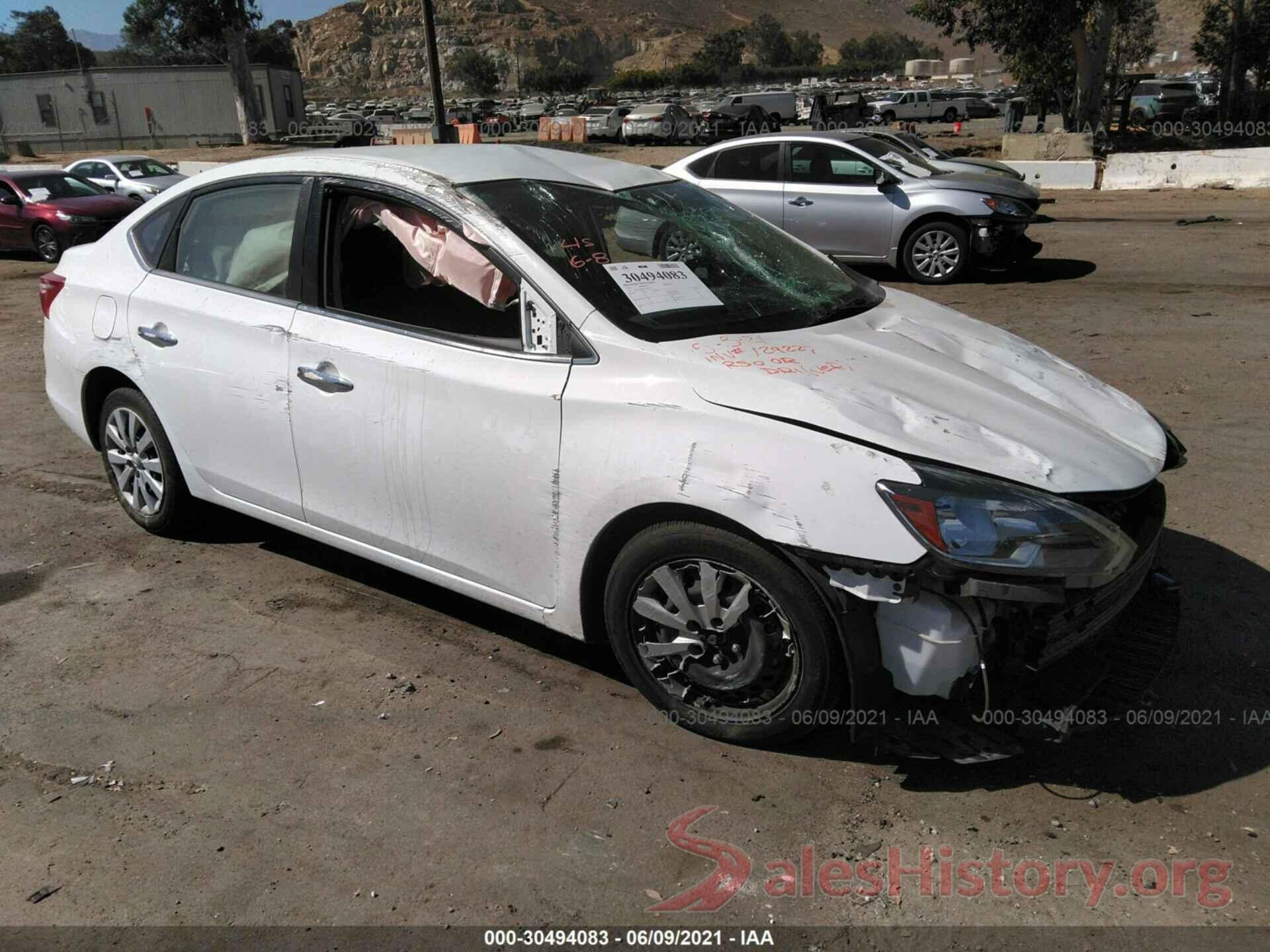 3N1AB7AP7KY243710 2019 NISSAN SENTRA