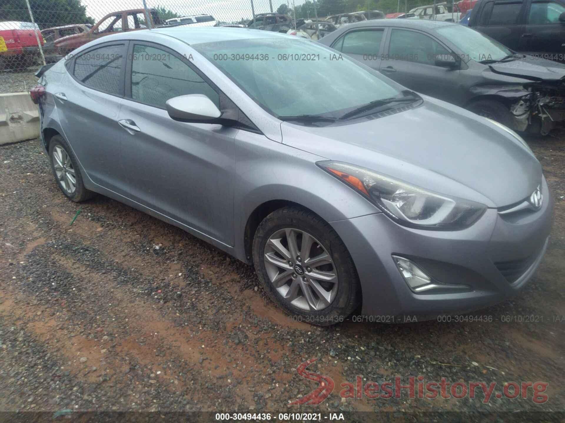 5NPDH4AE0GH707804 2016 HYUNDAI ELANTRA