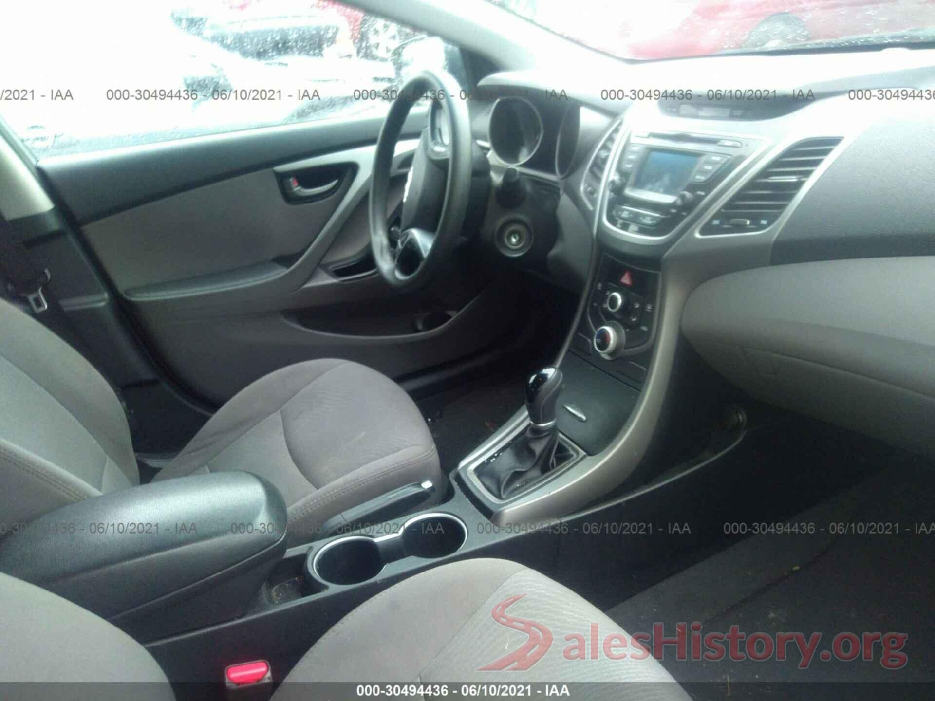 5NPDH4AE0GH707804 2016 HYUNDAI ELANTRA