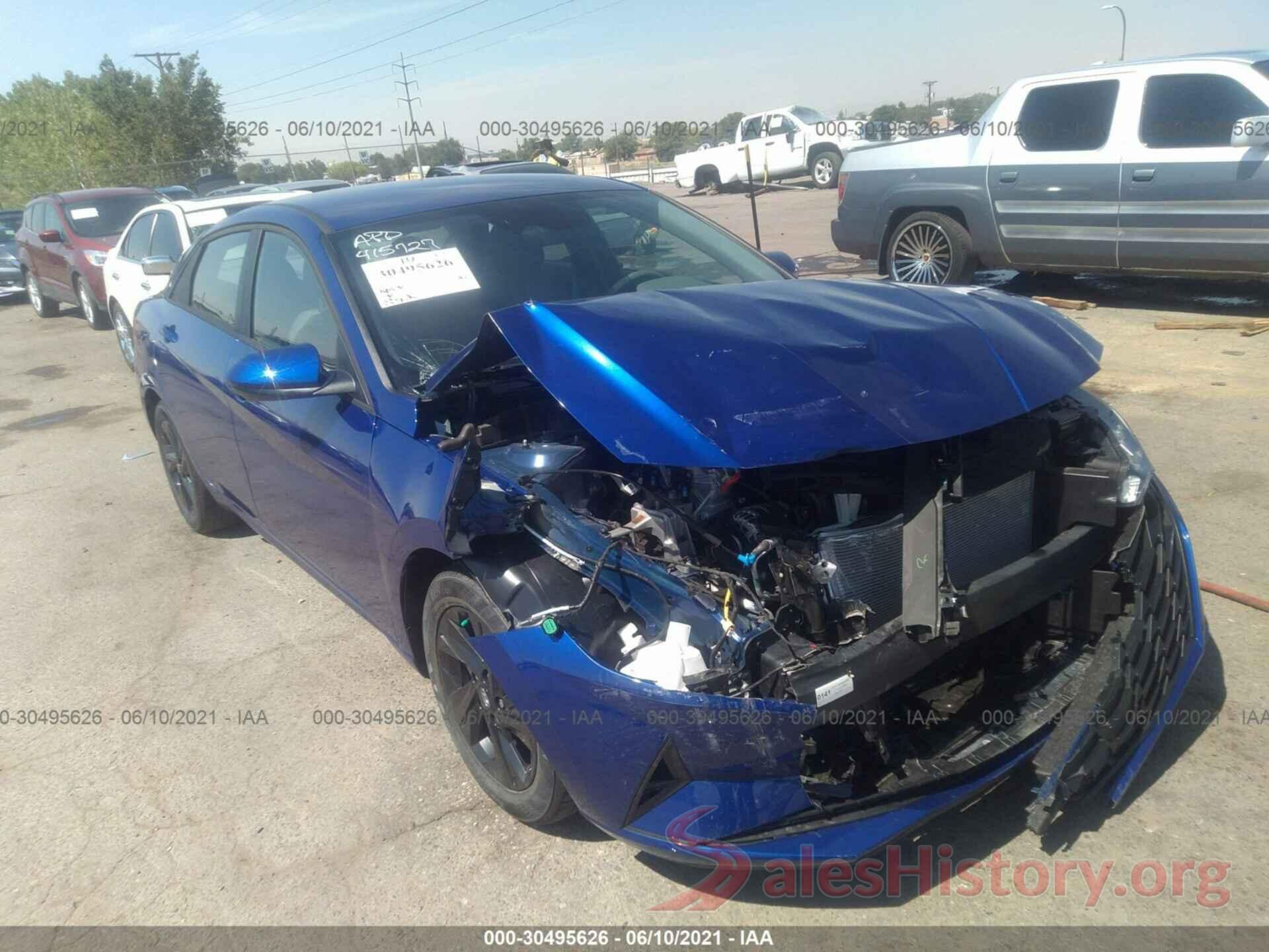 5NPLM4AG2MH023535 2021 HYUNDAI ELANTRA