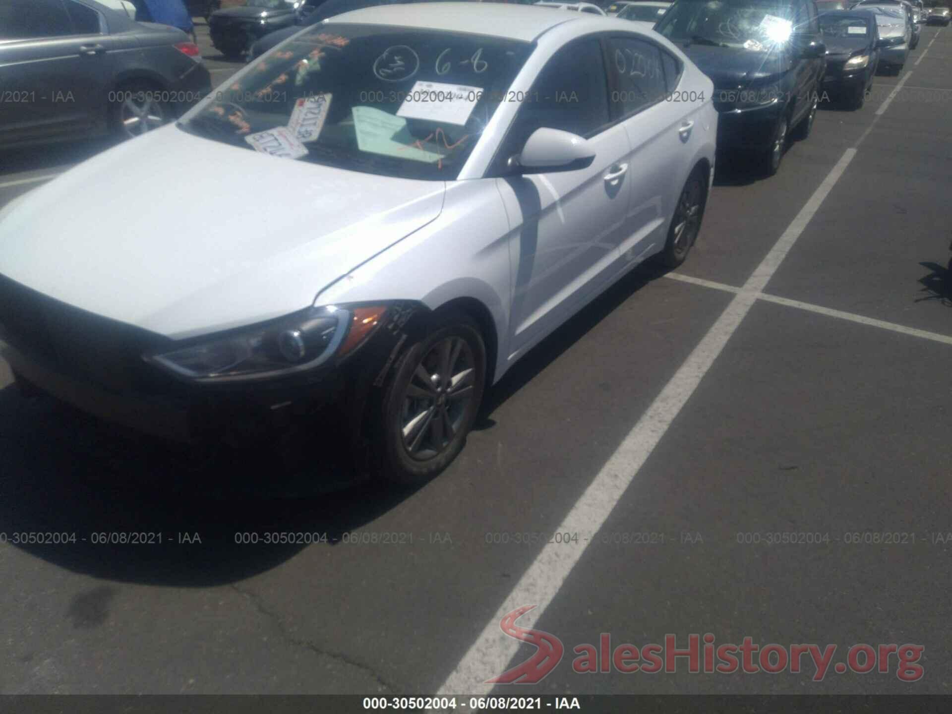 5NPD84LF7JH394800 2018 HYUNDAI ELANTRA