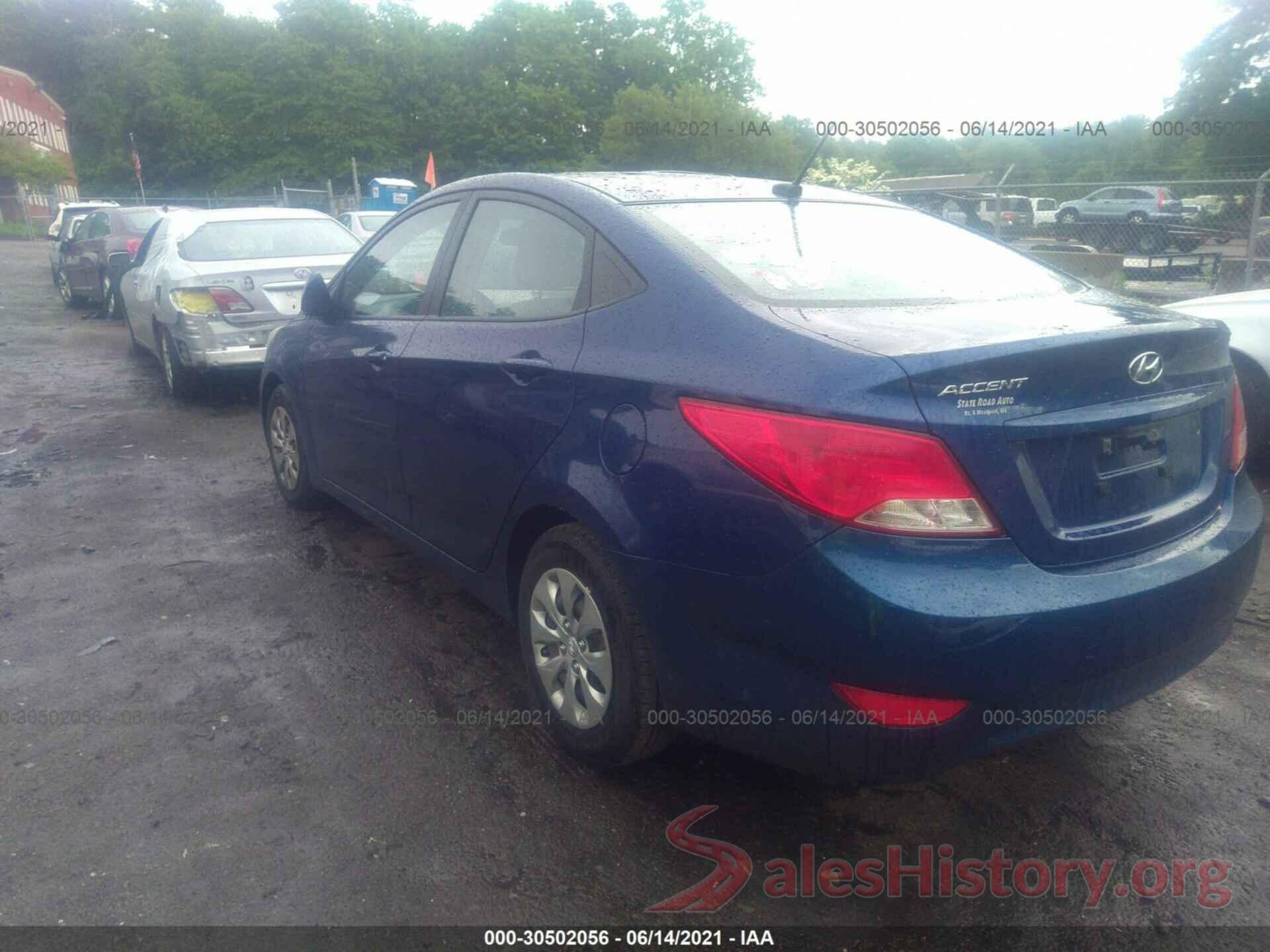 KMHCT4AE8GU947680 2016 HYUNDAI ACCENT