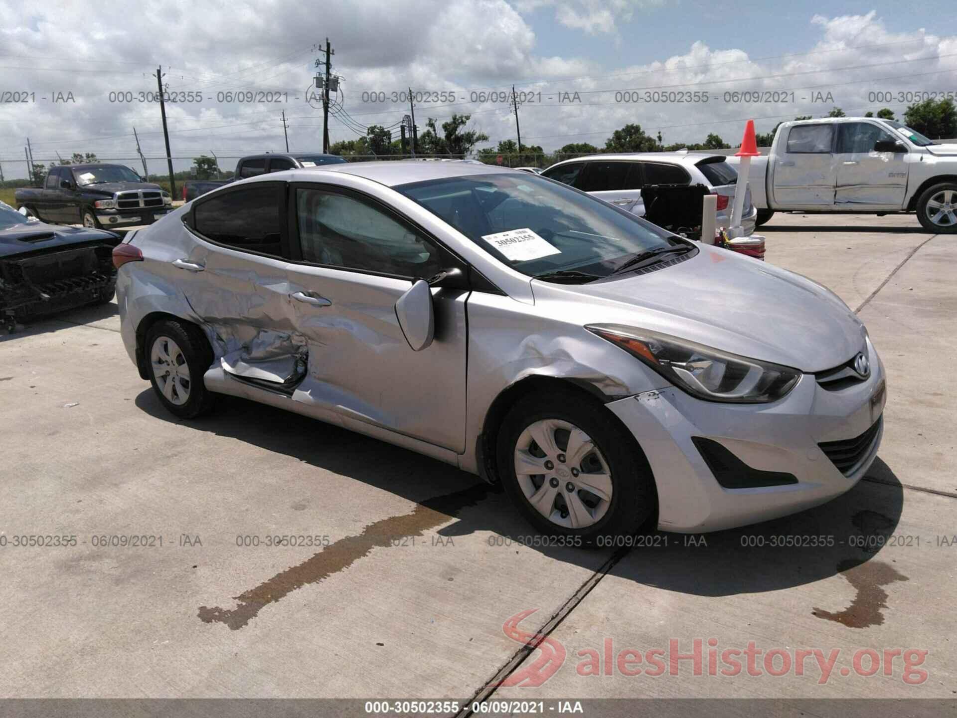 KMHDH4AE7GU573844 2016 HYUNDAI ELANTRA