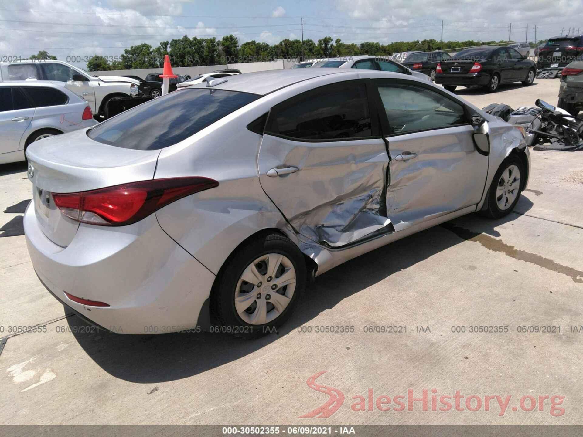 KMHDH4AE7GU573844 2016 HYUNDAI ELANTRA