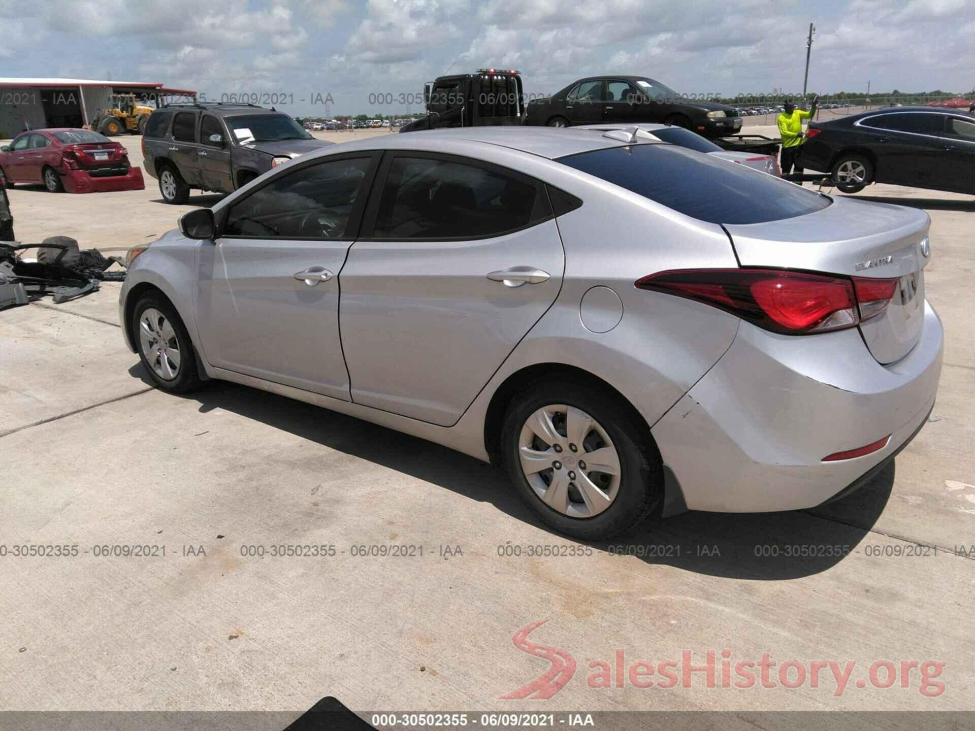 KMHDH4AE7GU573844 2016 HYUNDAI ELANTRA