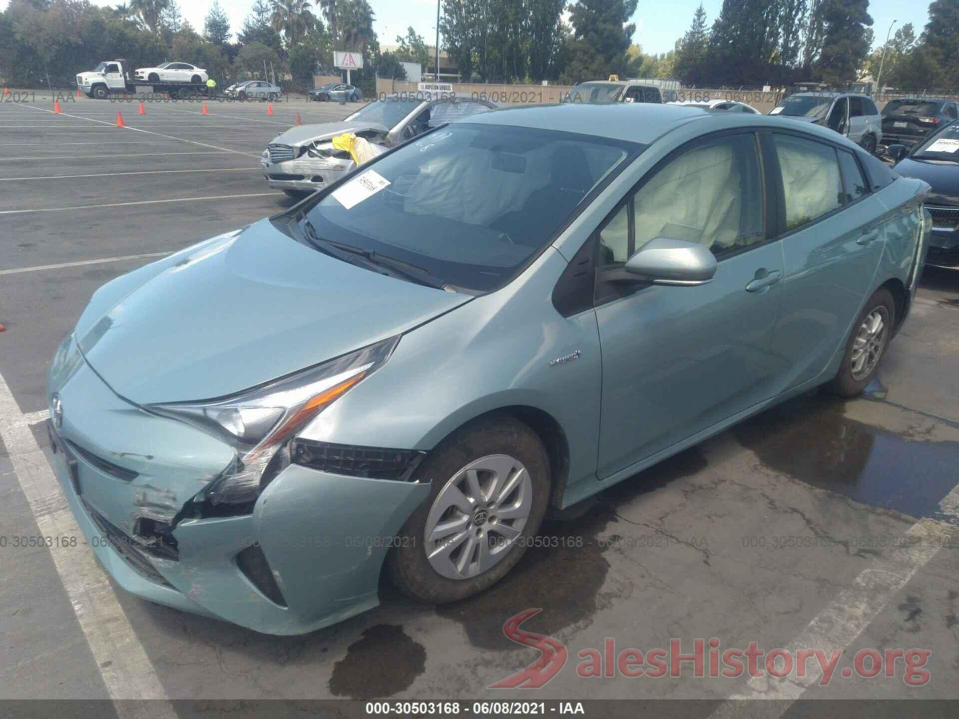 JTDKBRFUXG3019486 2016 TOYOTA PRIUS