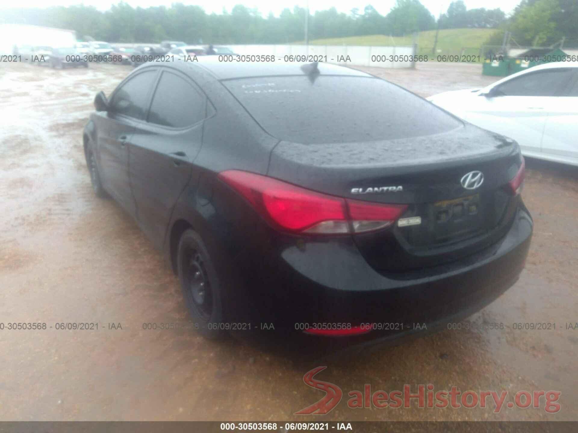 5NPDH4AE7GH716547 2016 HYUNDAI ELANTRA